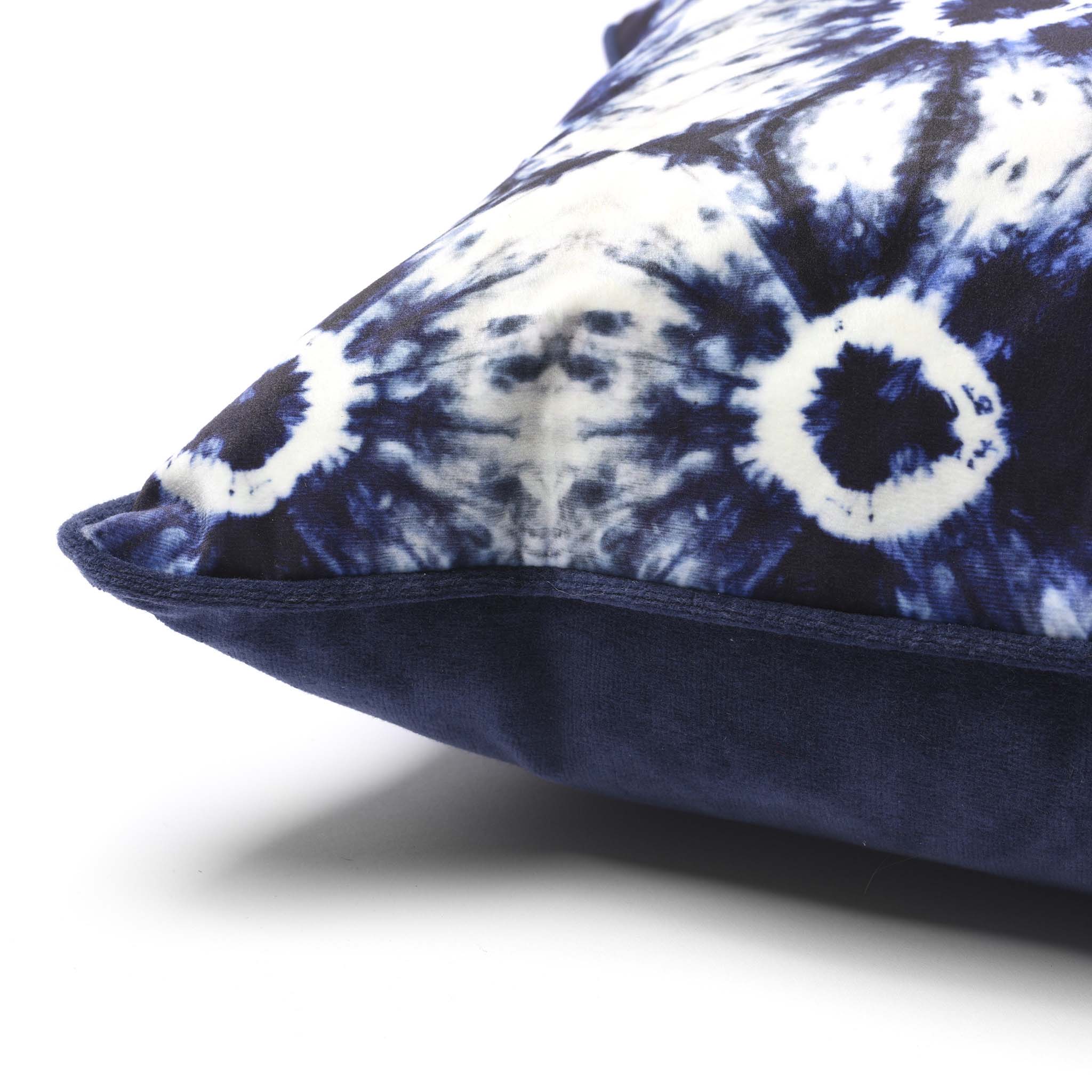 Indigo Ikat Cushion by Tatie Lou & Pad - Image 3