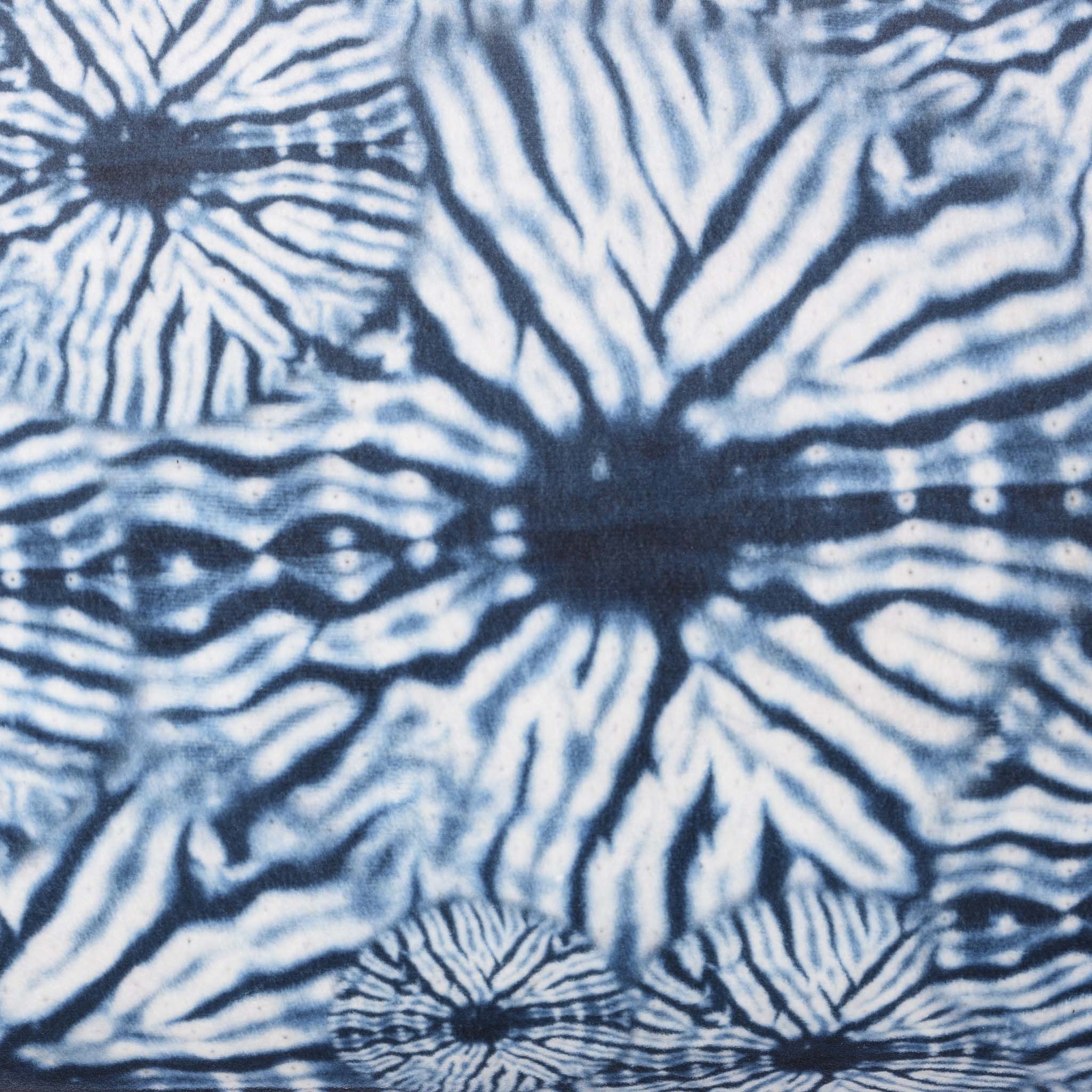 Indigo Itajime Grid Long Cushion by Tatie Lou & Pad - Image 2