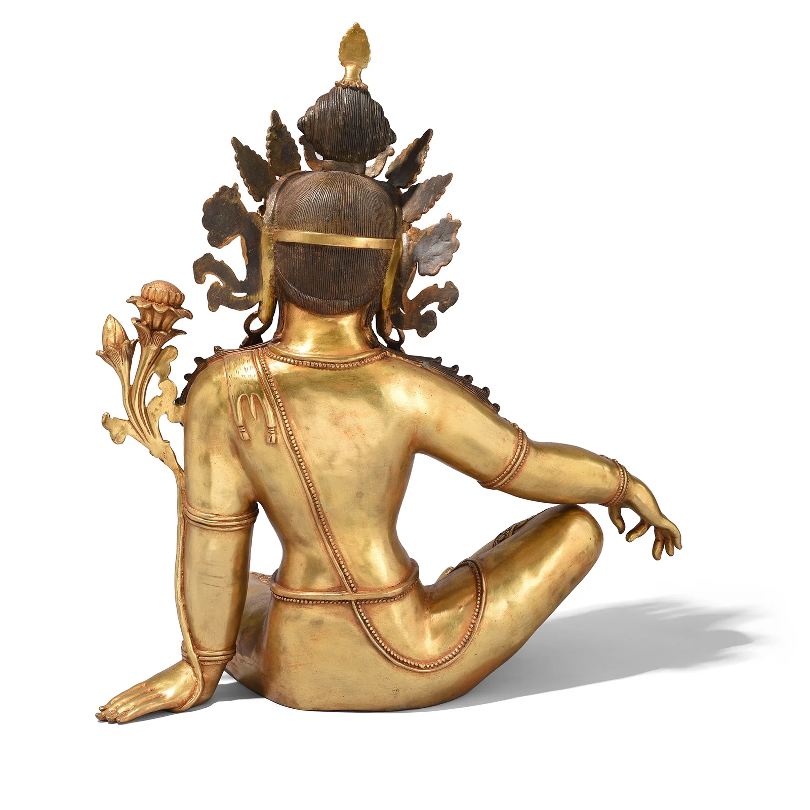 Gilt Brass Statue Of Indra - Image 11