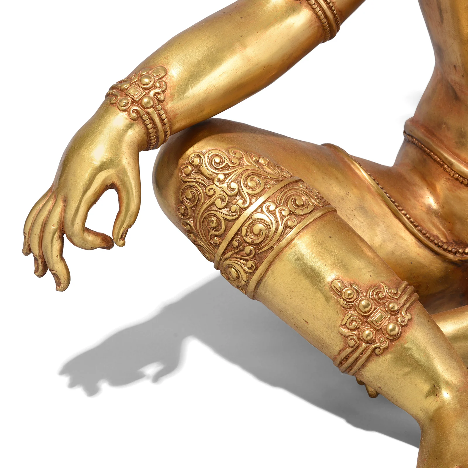 Gilt Brass Statue Of Indra - Image 6