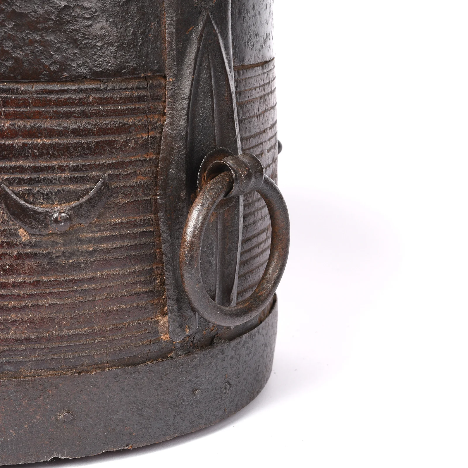 Iron And Jackfruit Wood Grain Measure -South India - 19thC - Image 2