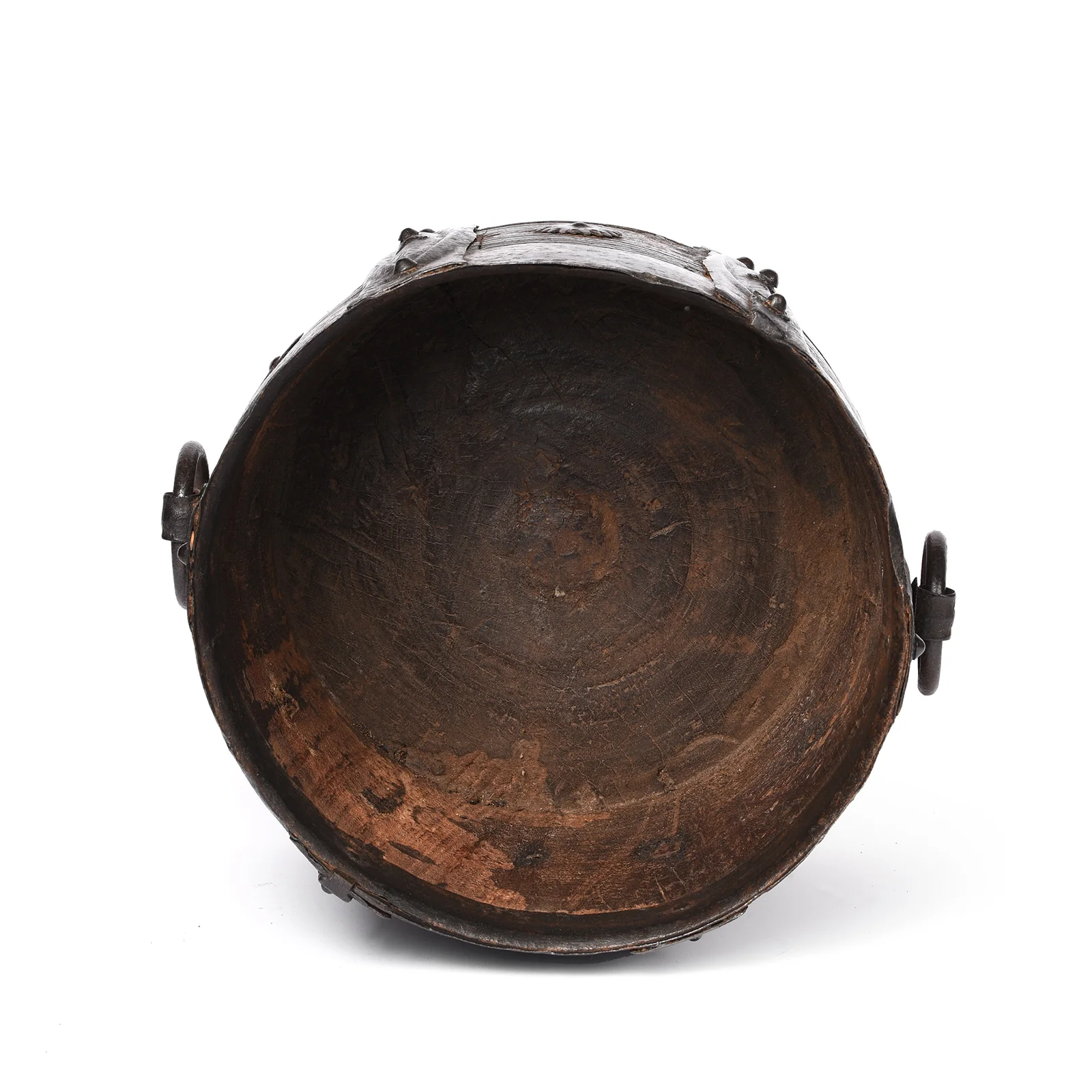 Iron And Jackfruit Wood Grain Measure -South India - 19thC - Image 3