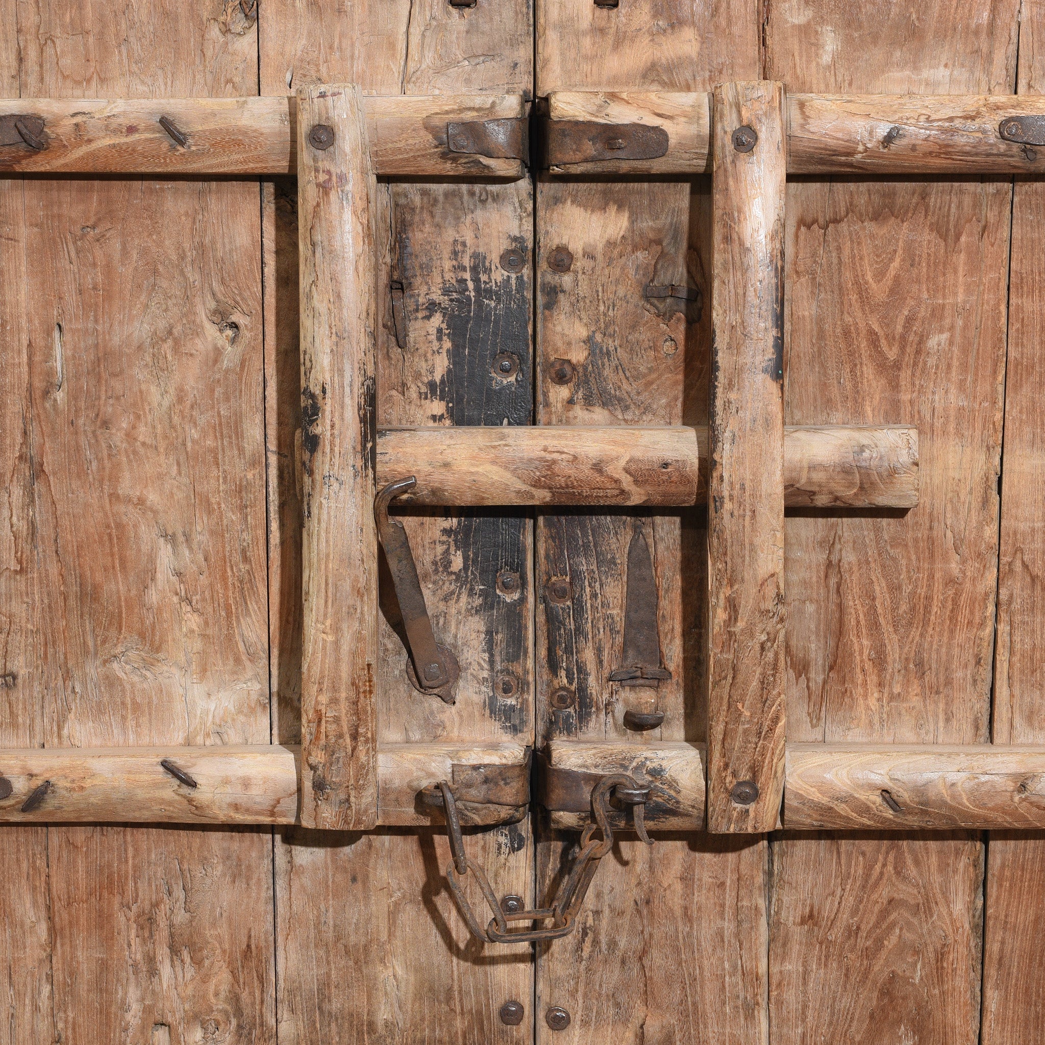 Iron Bound Elm Doors From Shanxi Province - 19thC - Image 10