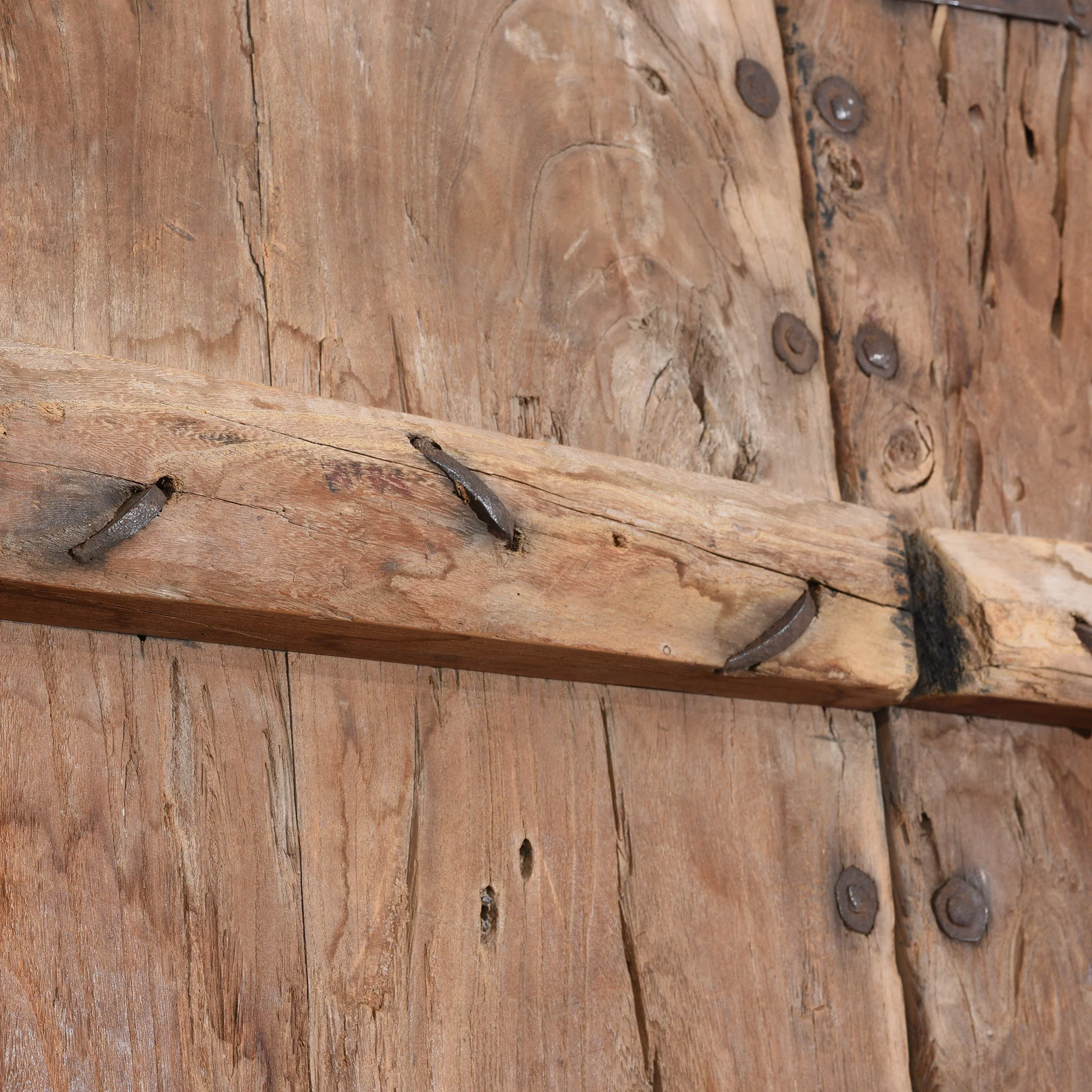 Iron Bound Elm Doors From Shanxi Province - 19thC - Image 11