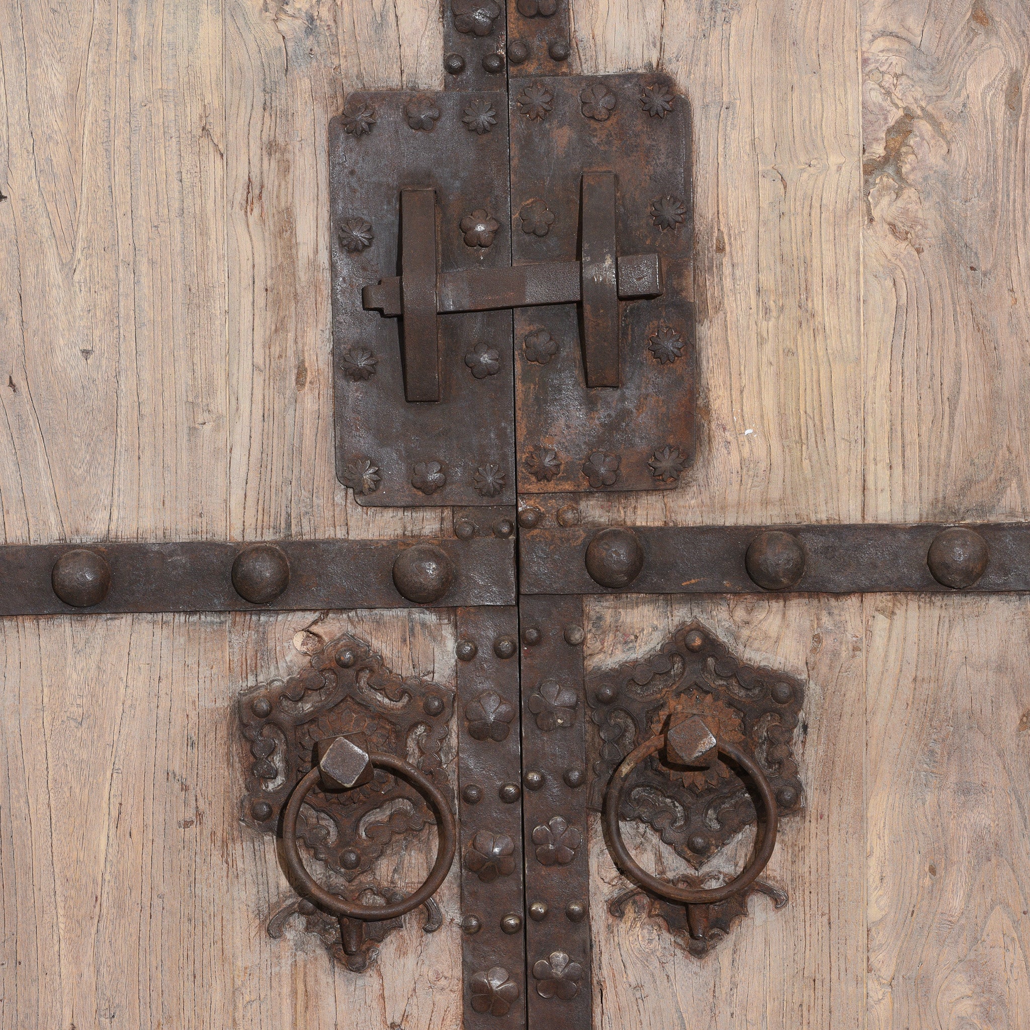 Iron Bound Elm Doors From Shanxi Province - 19thC - Image 2