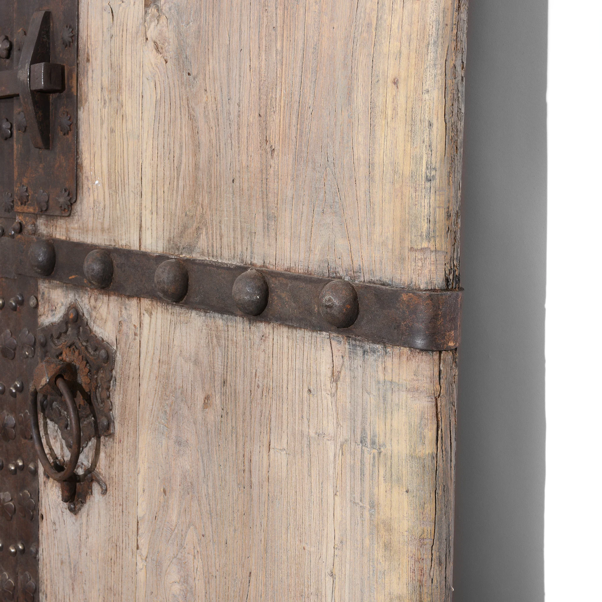 Iron Bound Elm Doors From Shanxi Province - 19thC - Image 4