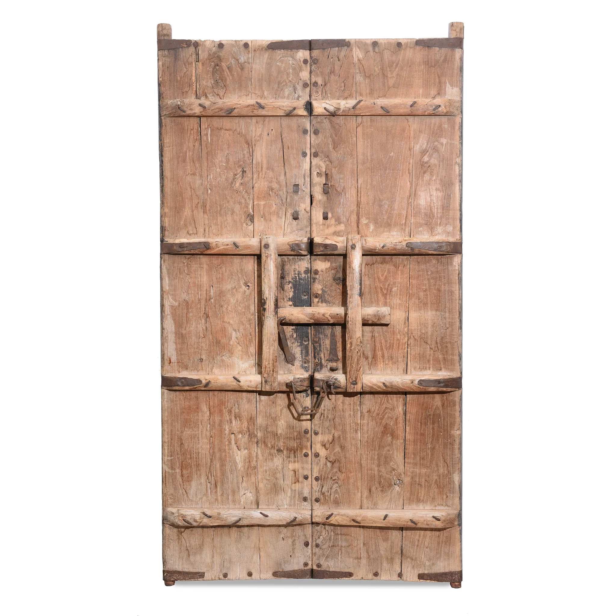 Iron Bound Elm Doors From Shanxi Province - 19thC - Image 9