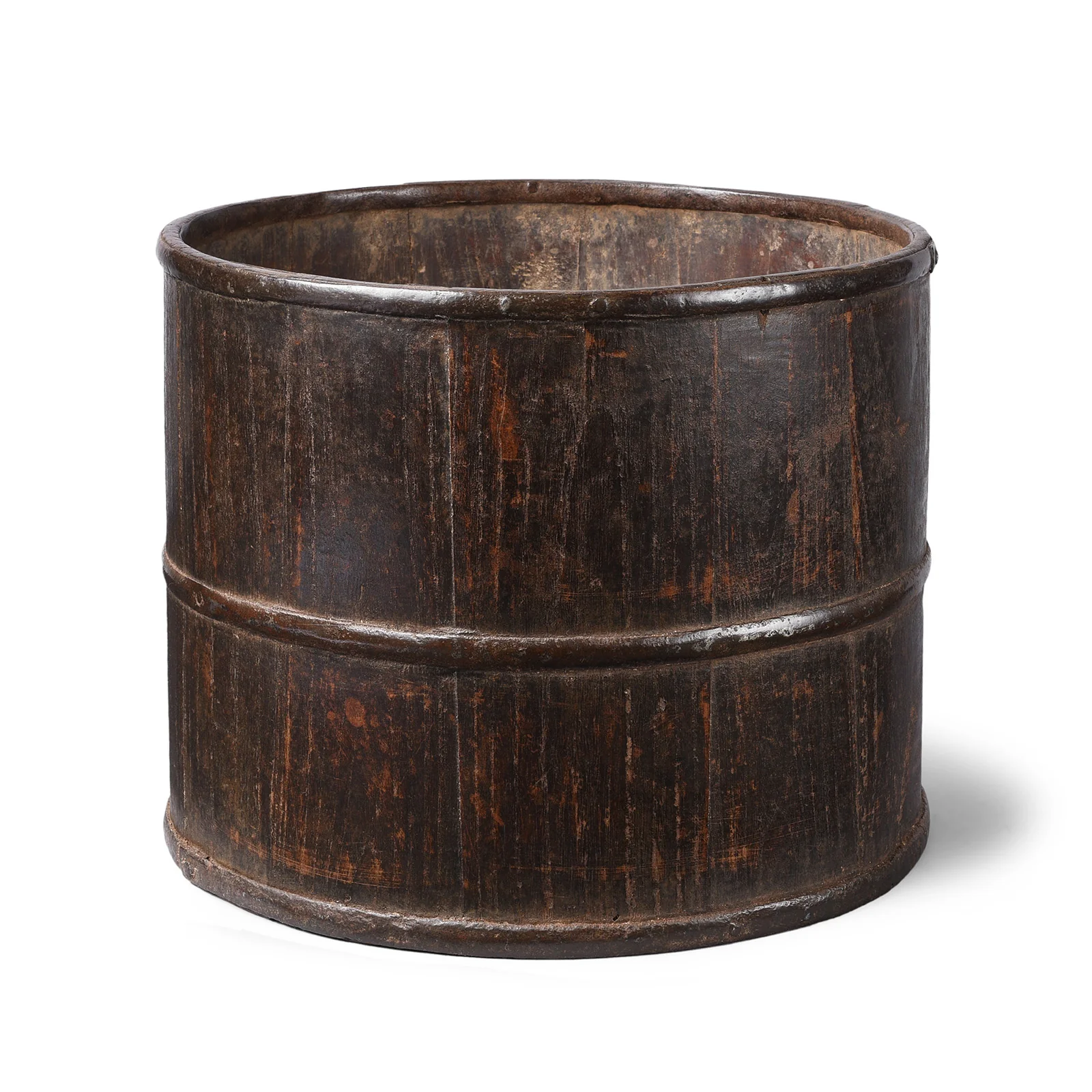 Iron Bound Elm Dou Rice Measure - Ca 1910 - Image 4