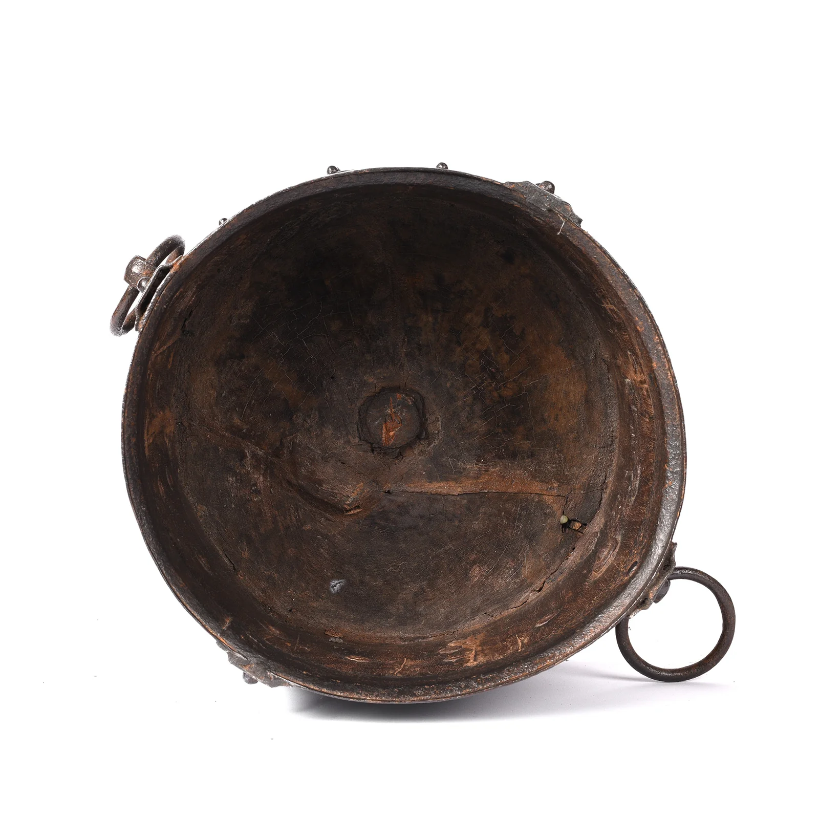 Iron Bound Jackfruit Wood Grain Measure South India - 19thC - Image 3
