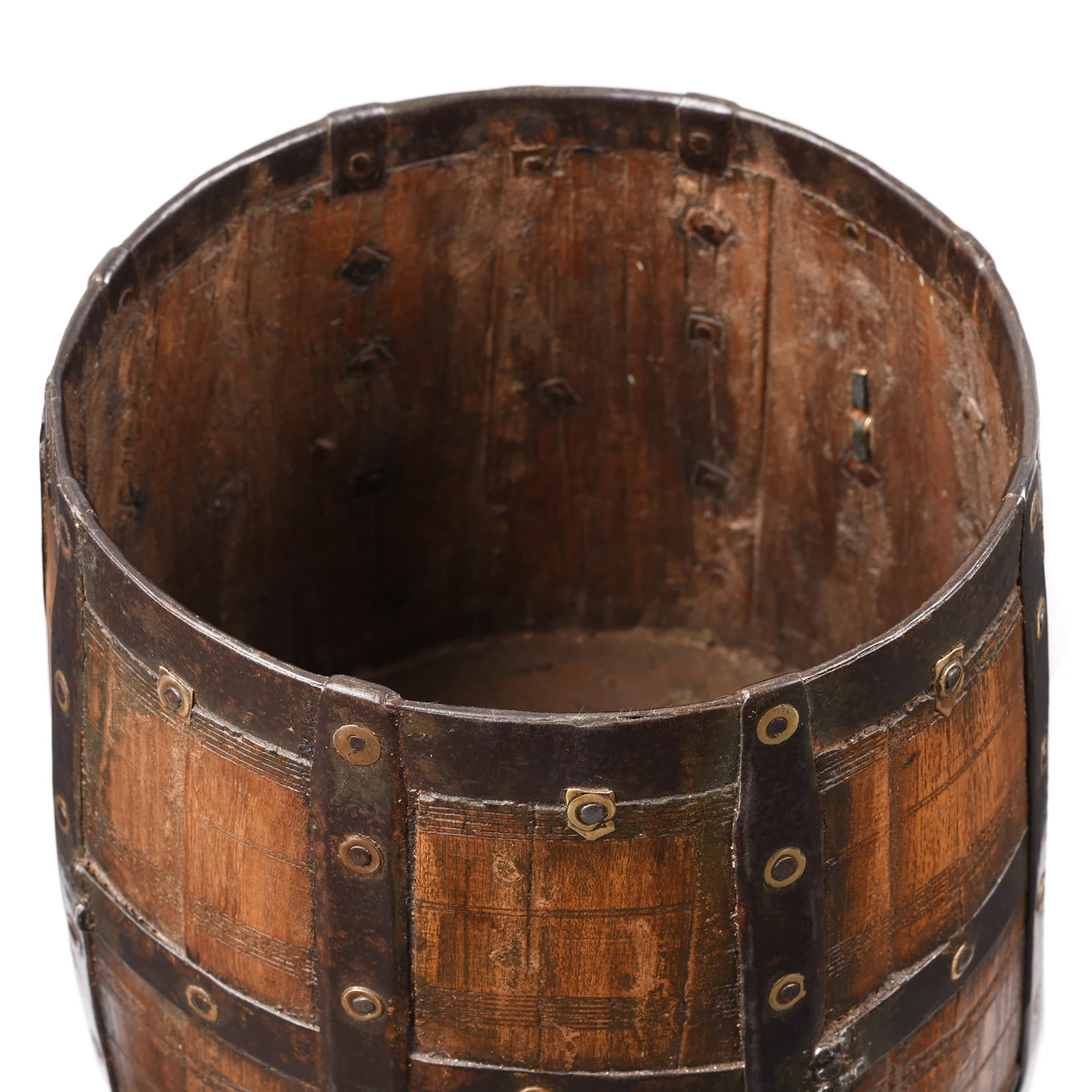 Iron Bound Grain Measure From Rajasthan - 19th Century - Image 2