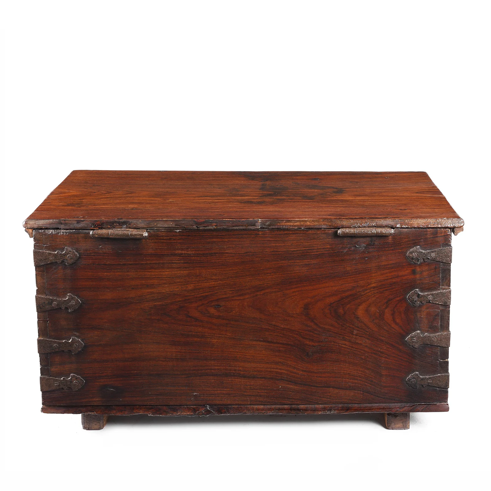 Iron Bound Indian Rosewood Chest From Kutch - 19thC - Image 10