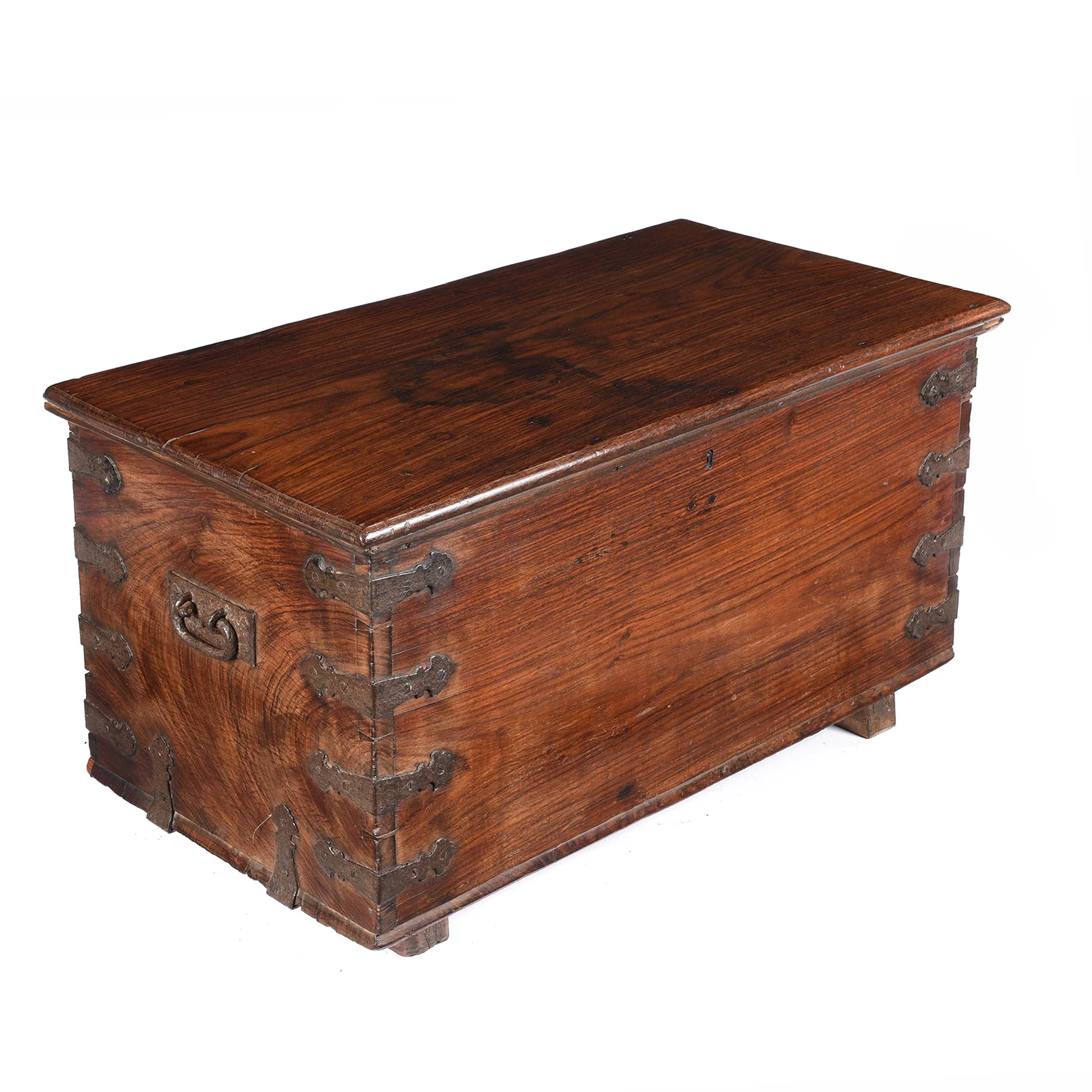 Iron Bound Indian Rosewood Chest From Kutch - 19thC - Image 4