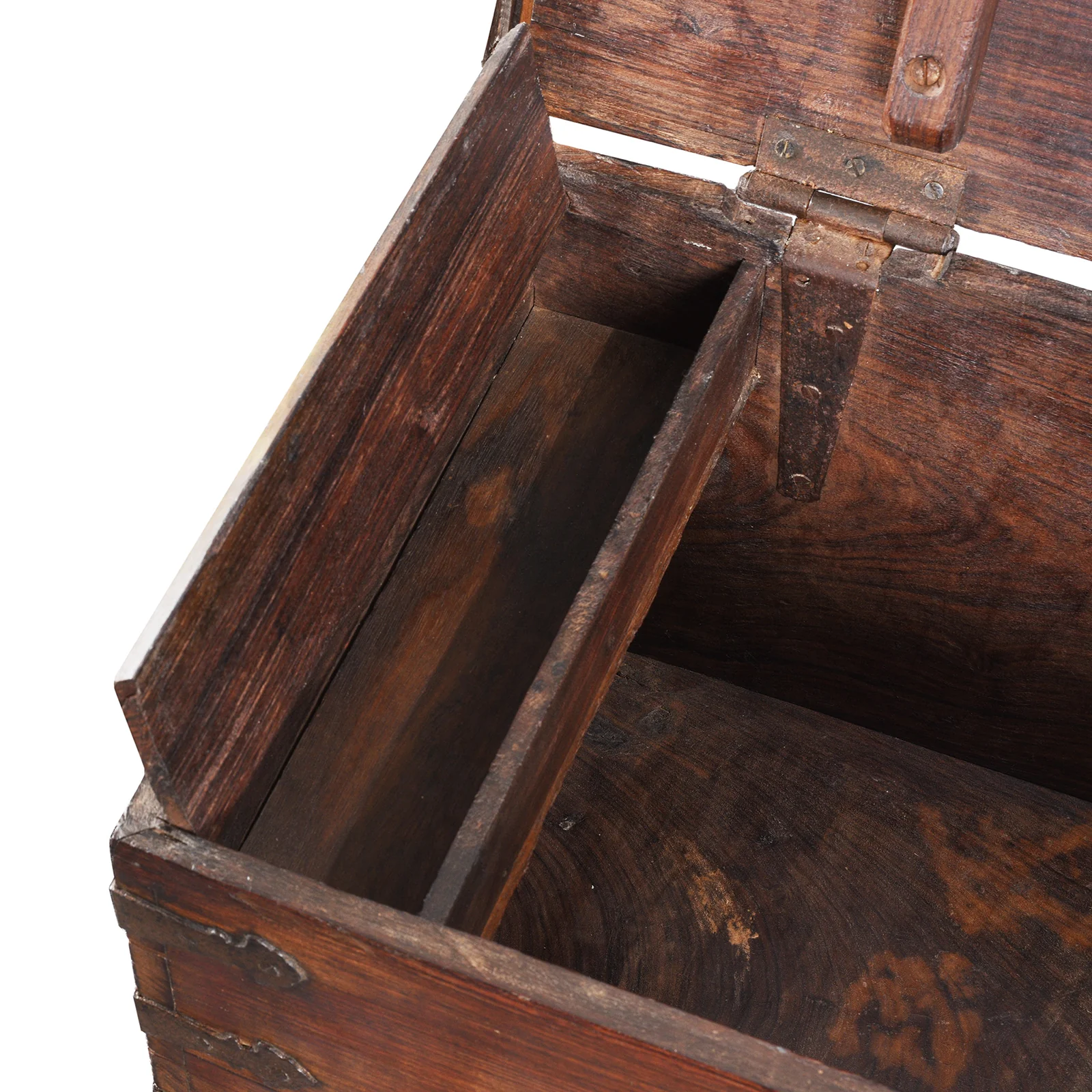 Iron Bound Indian Rosewood Chest From Kutch - 19thC - Image 6