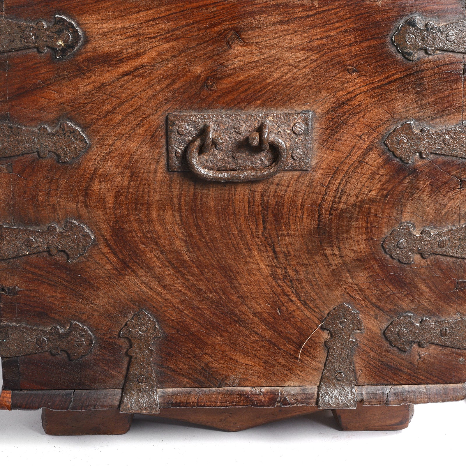 Iron Bound Indian Rosewood Chest From Kutch - 19thC - Image 8