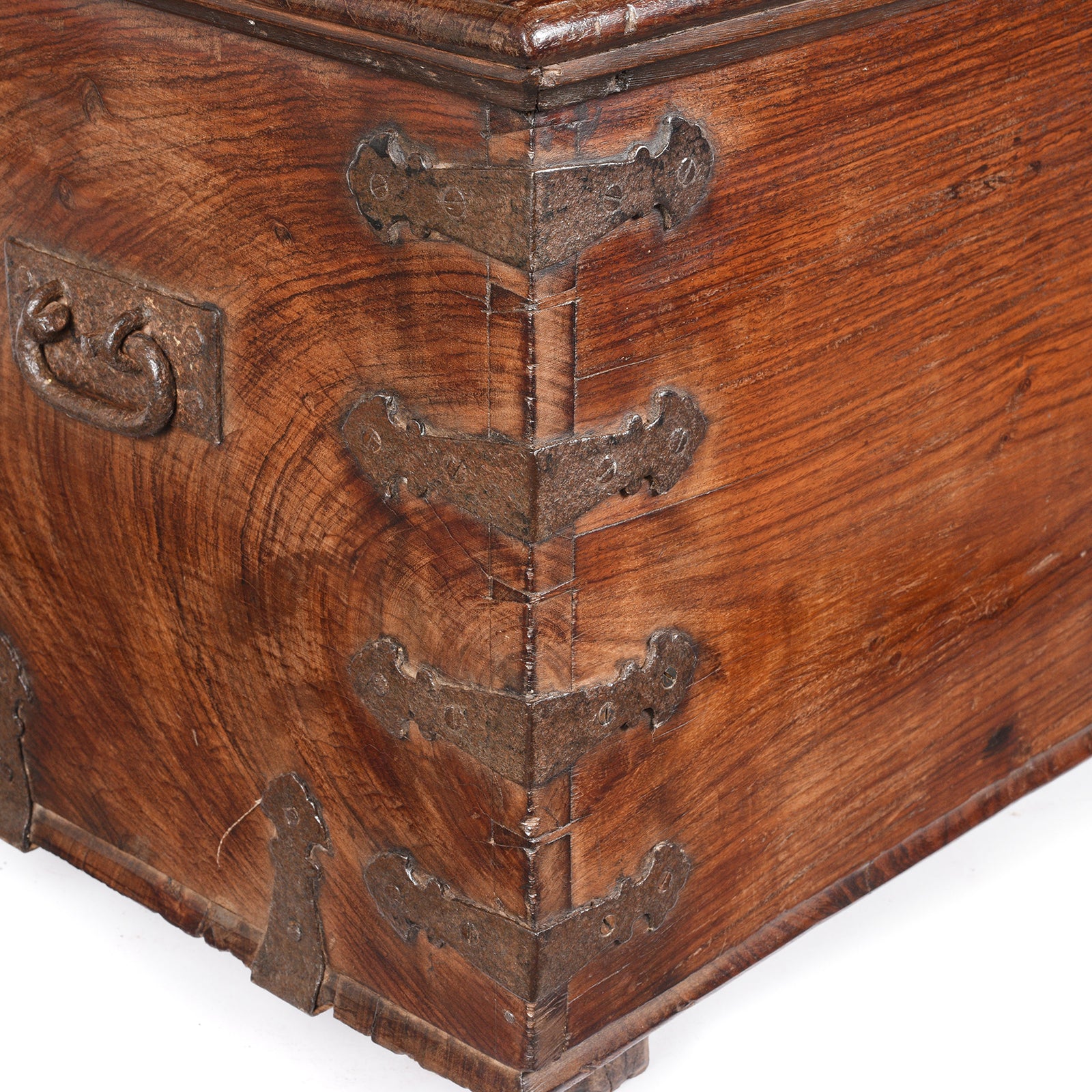 Iron Bound Indian Rosewood Chest From Kutch - 19thC - Image 9