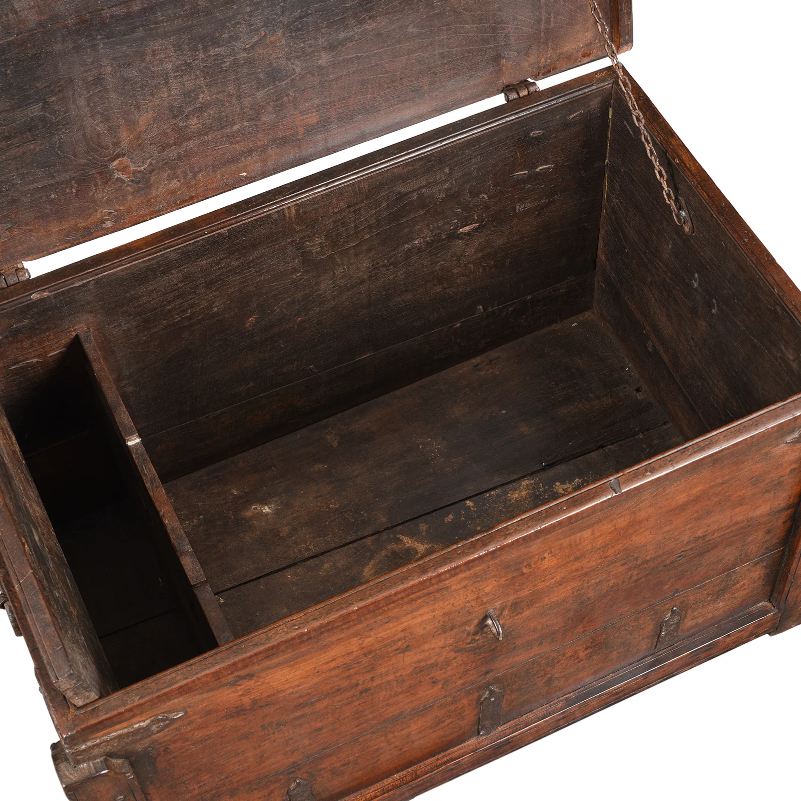 Iron Bound Indian Teak Chest From Goa - 19thC - Image 4