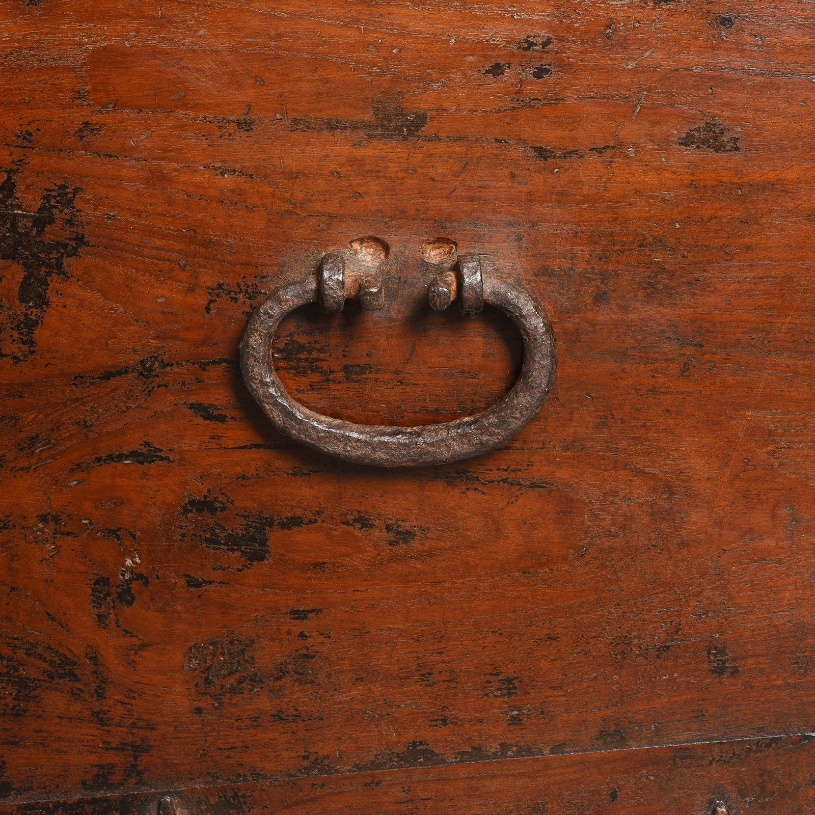 Iron Bound Indian Teak Chest From Goa - 19thC - Image 8