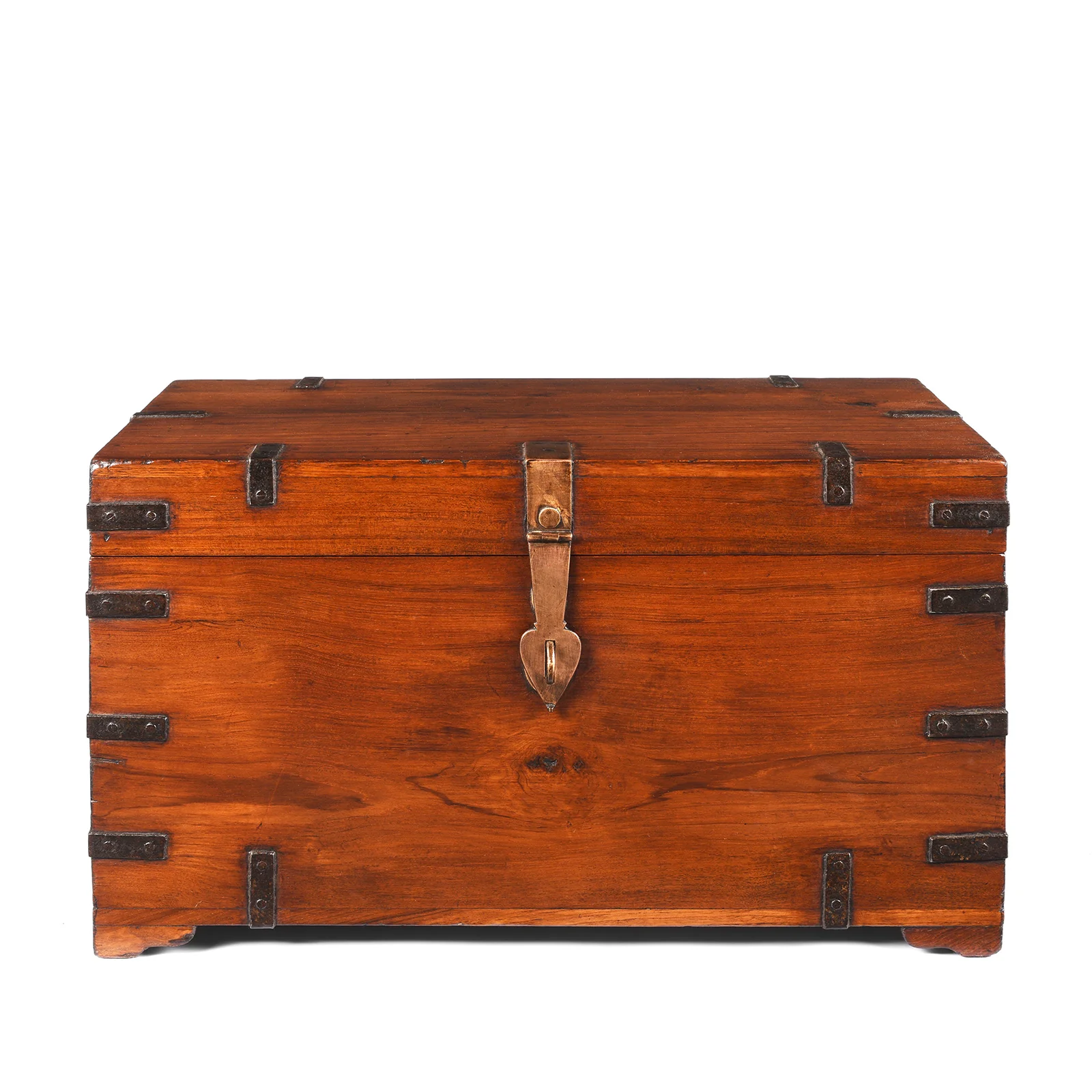 Iron Bound Indian Military Chest -19th Century