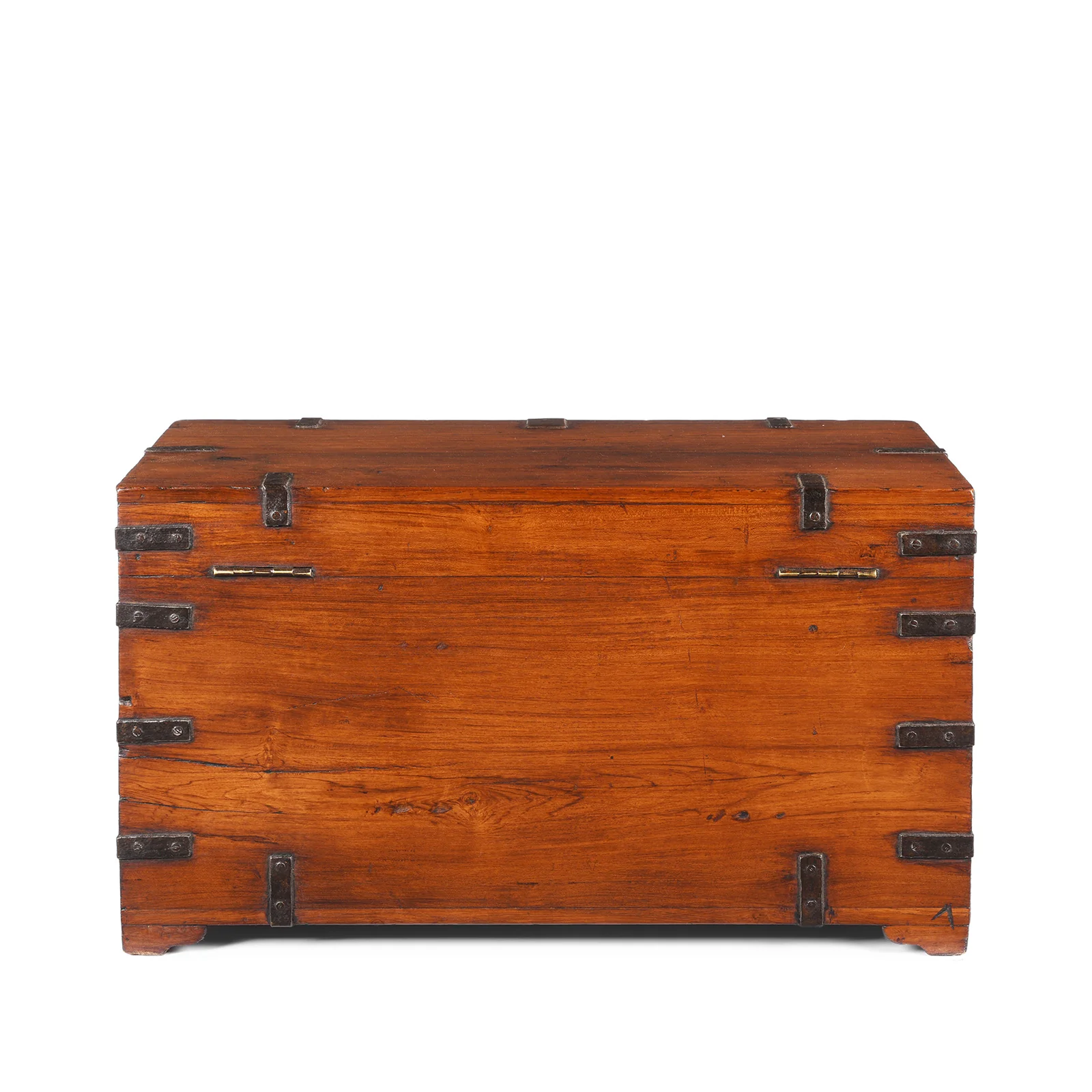 Iron Bound Indian Military Chest -19th Century - Image 10