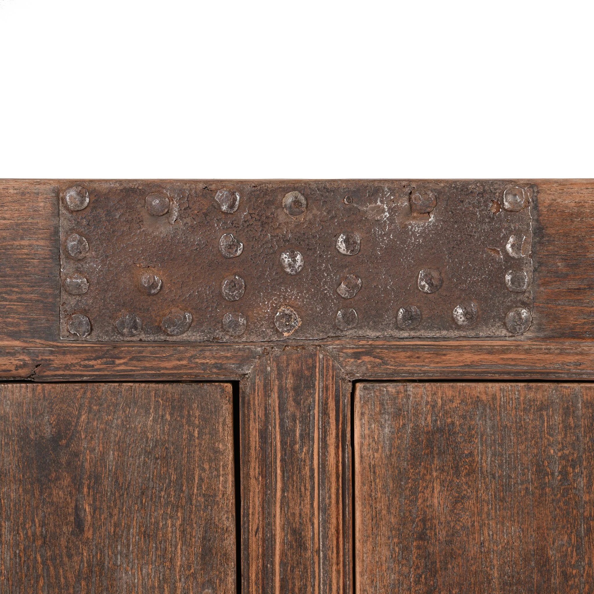 Iron Bound 4 Door Long Sideboard From Mongolia - 19thC - Image 6