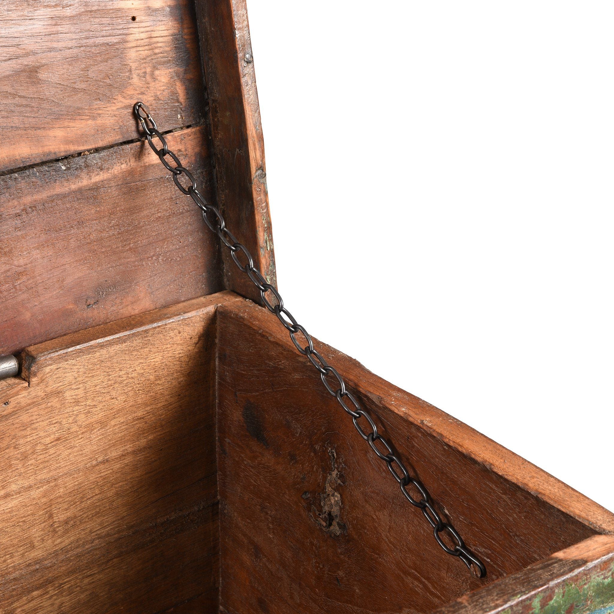 Blue Painted Pithara Console Chest From Southern Gujarat- 19thC - Image 8