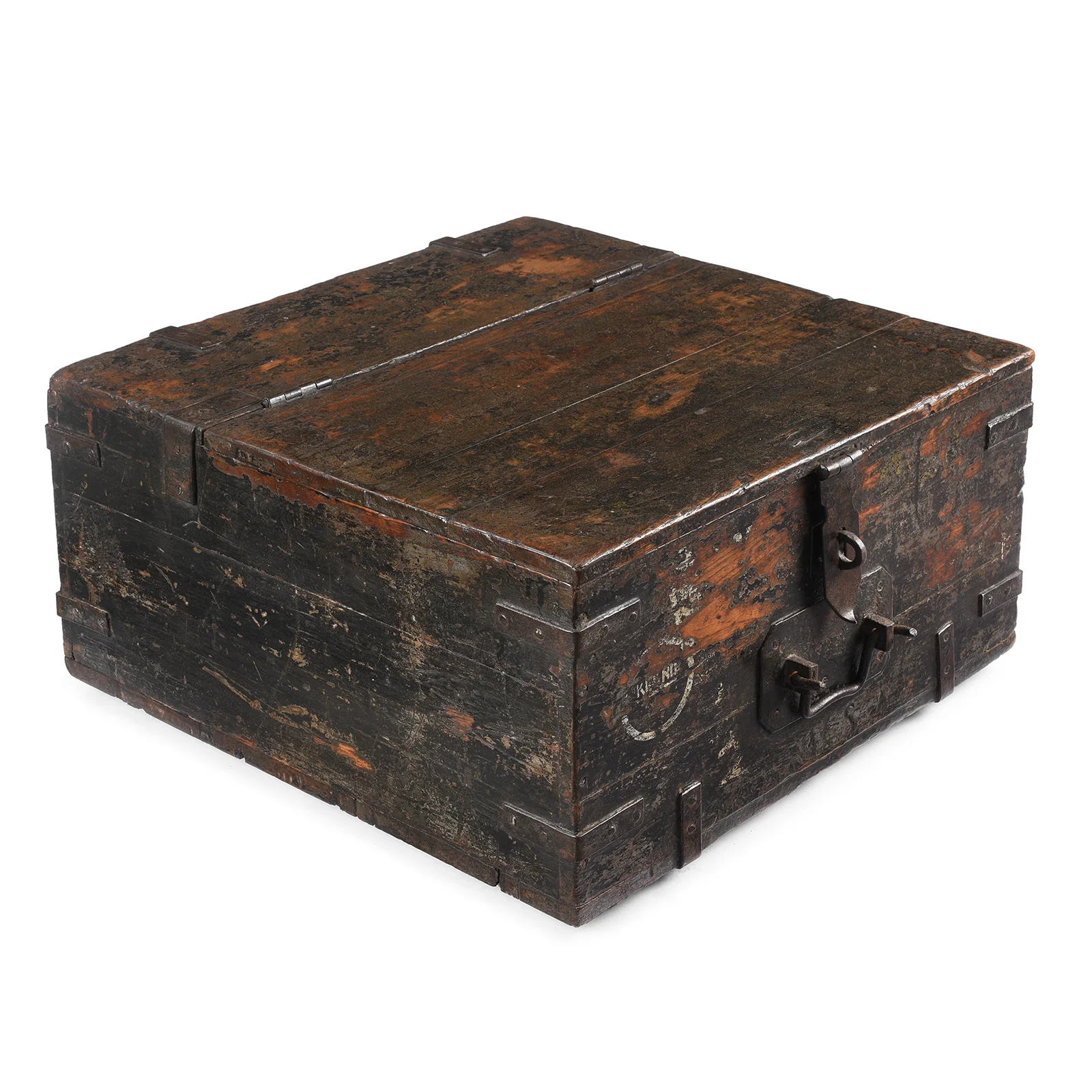 Iron Bound Teak Ammunition 'Limber' Chest - Late 19th Century - Image 2