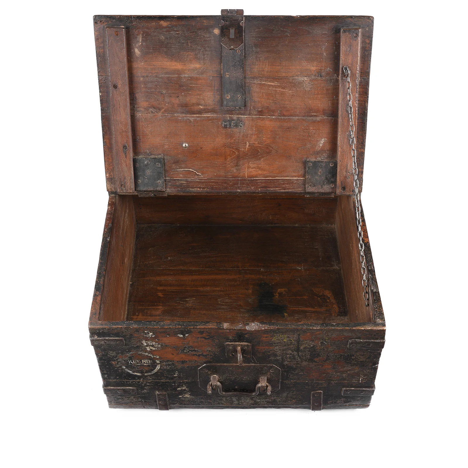 Iron Bound Teak Ammunition 'Limber' Chest - Late 19th Century - Image 3