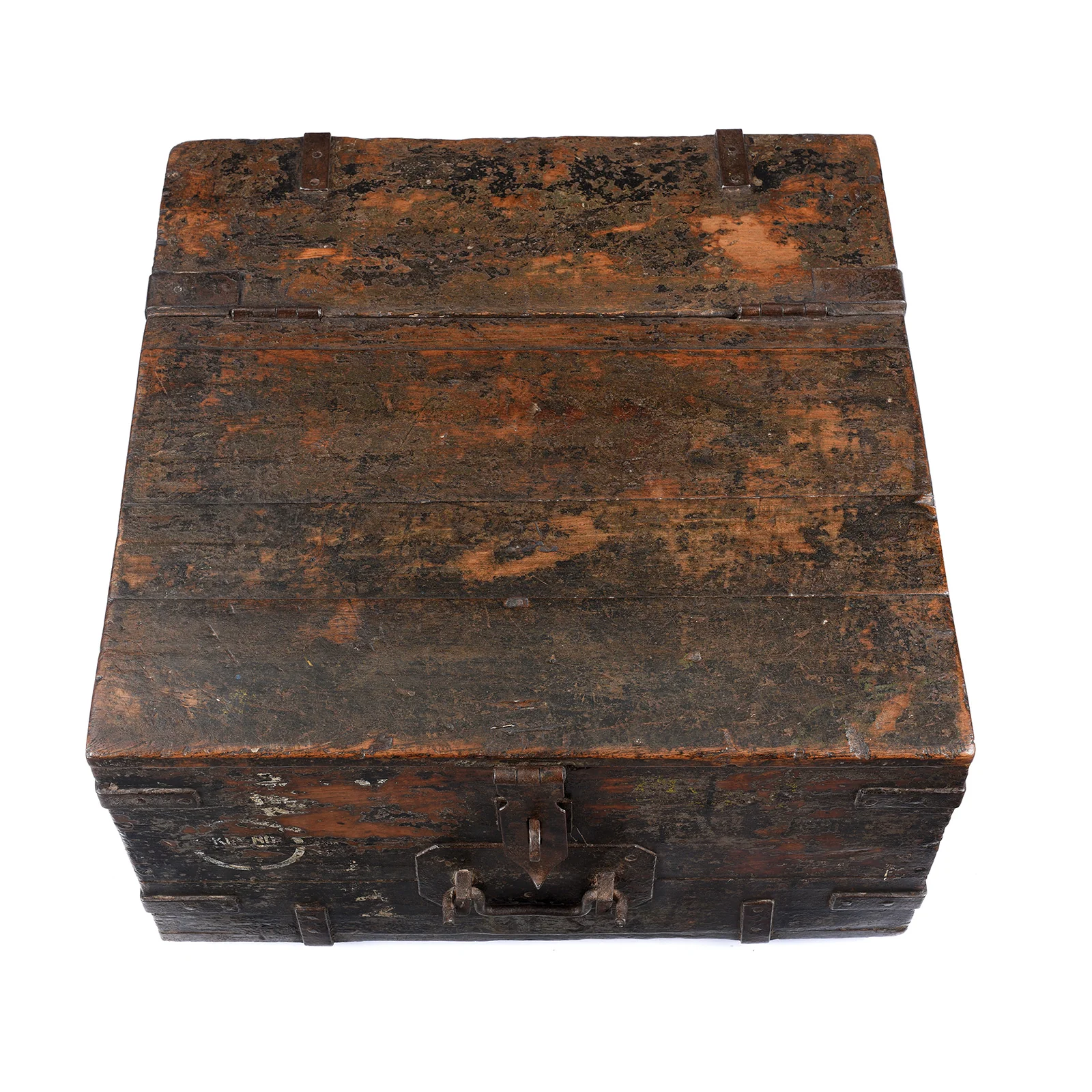Iron Bound Teak Ammunition 'Limber' Chest - Late 19th Century - Image 6