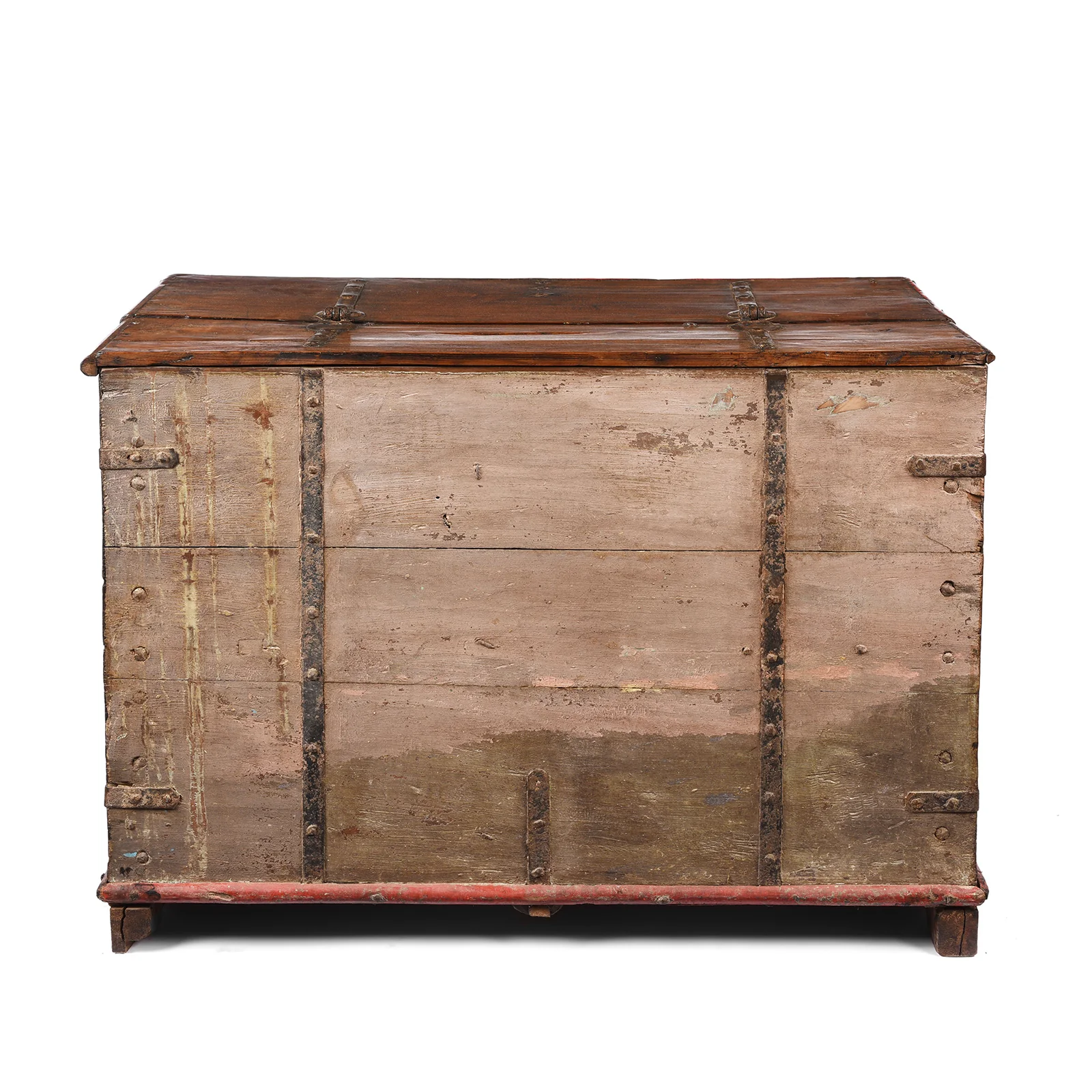 Iron Bound Teak Chest From Gujarat - 19th Century - Image 10