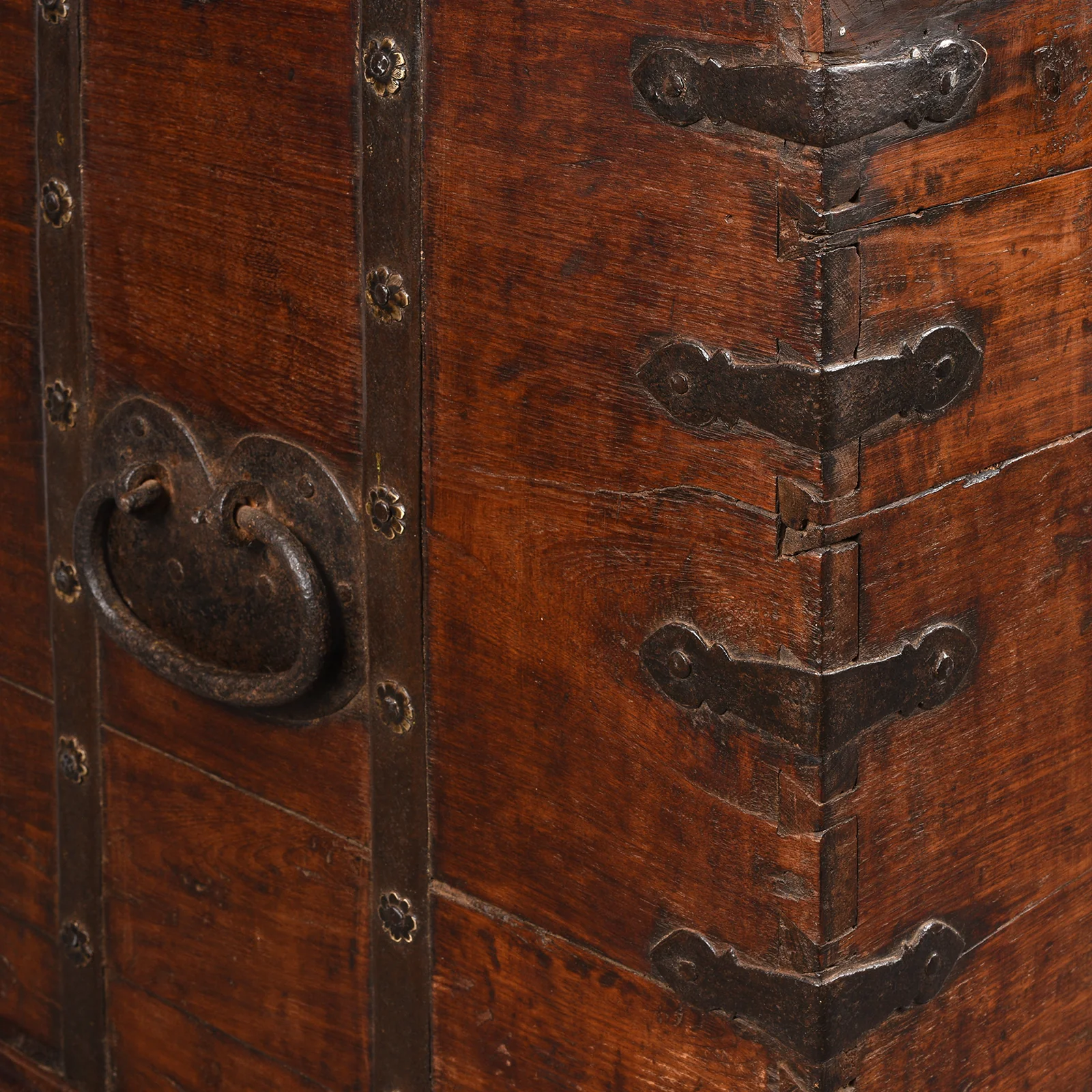 Iron Bound Teak Chest - 19th Century - Image 10