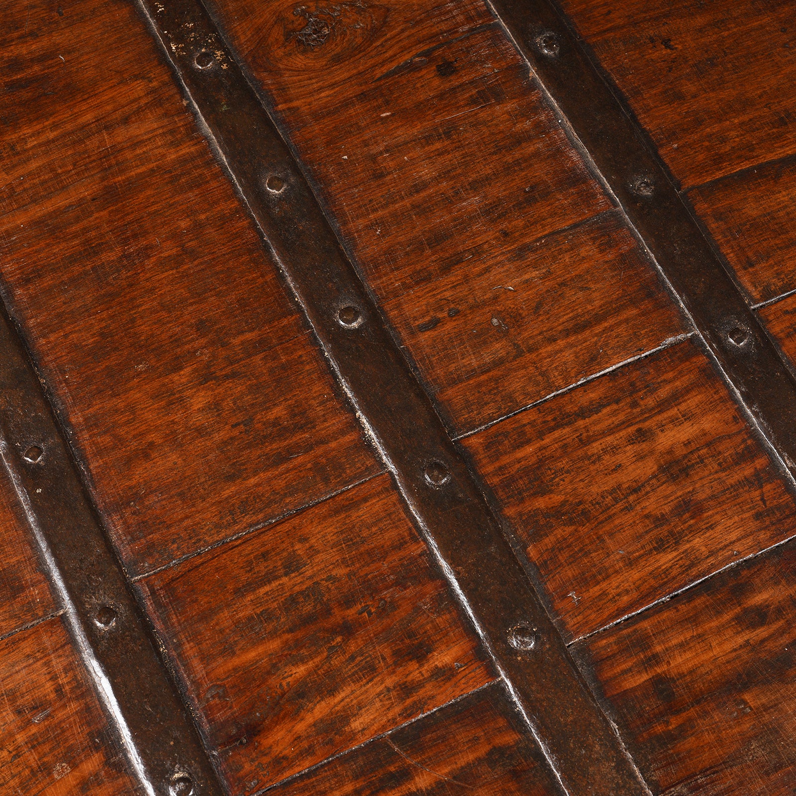 Iron Bound Teak Chest - 19th Century - Image 12