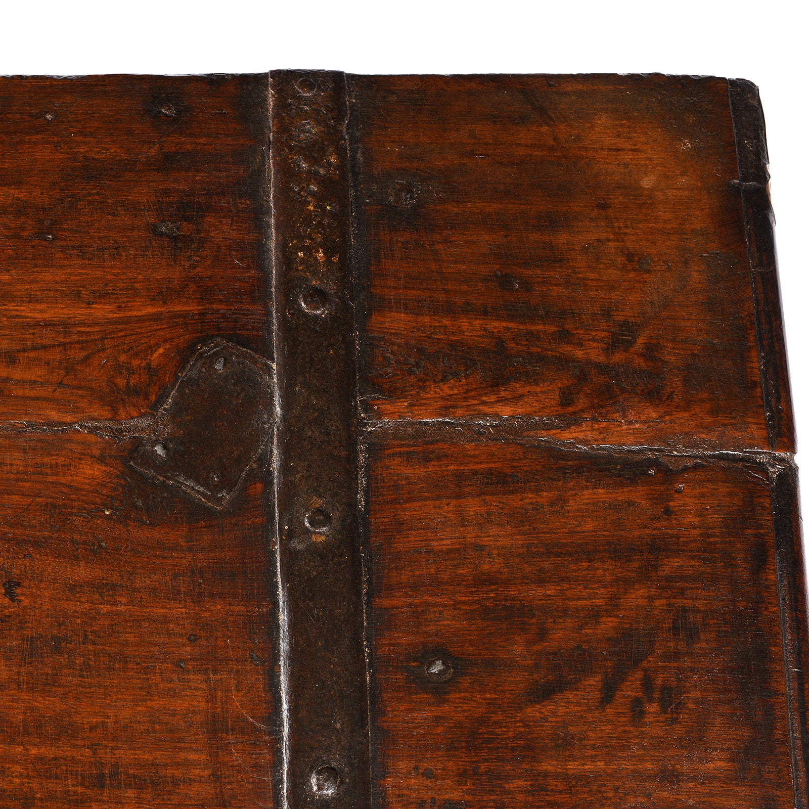 Iron Bound Teak Chest - 19th Century - Image 13