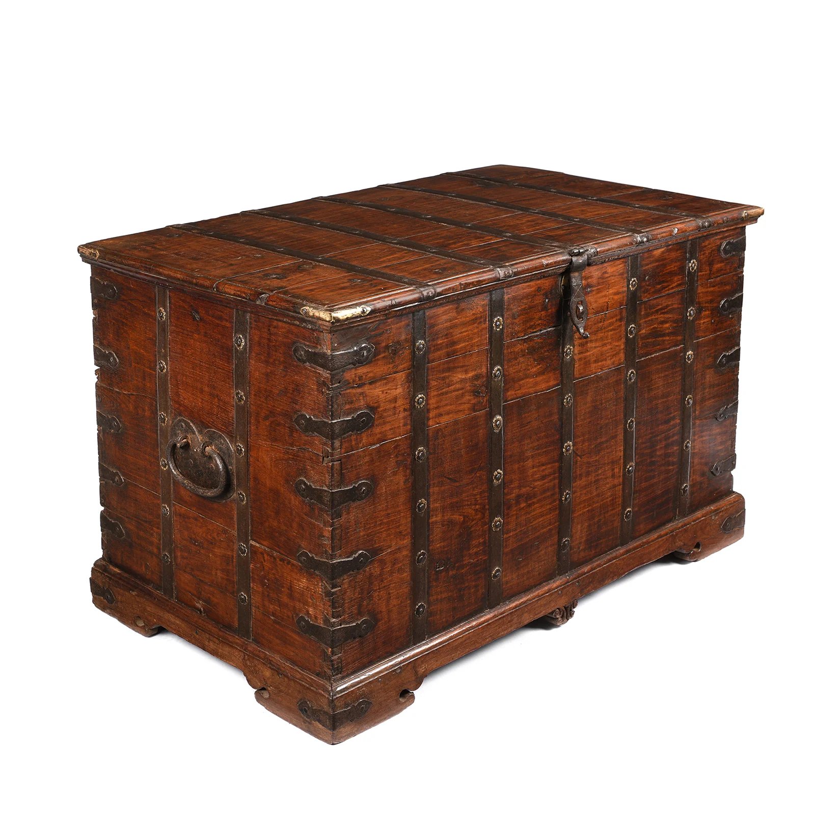Iron Bound Teak Chest - 19th Century - Image 3