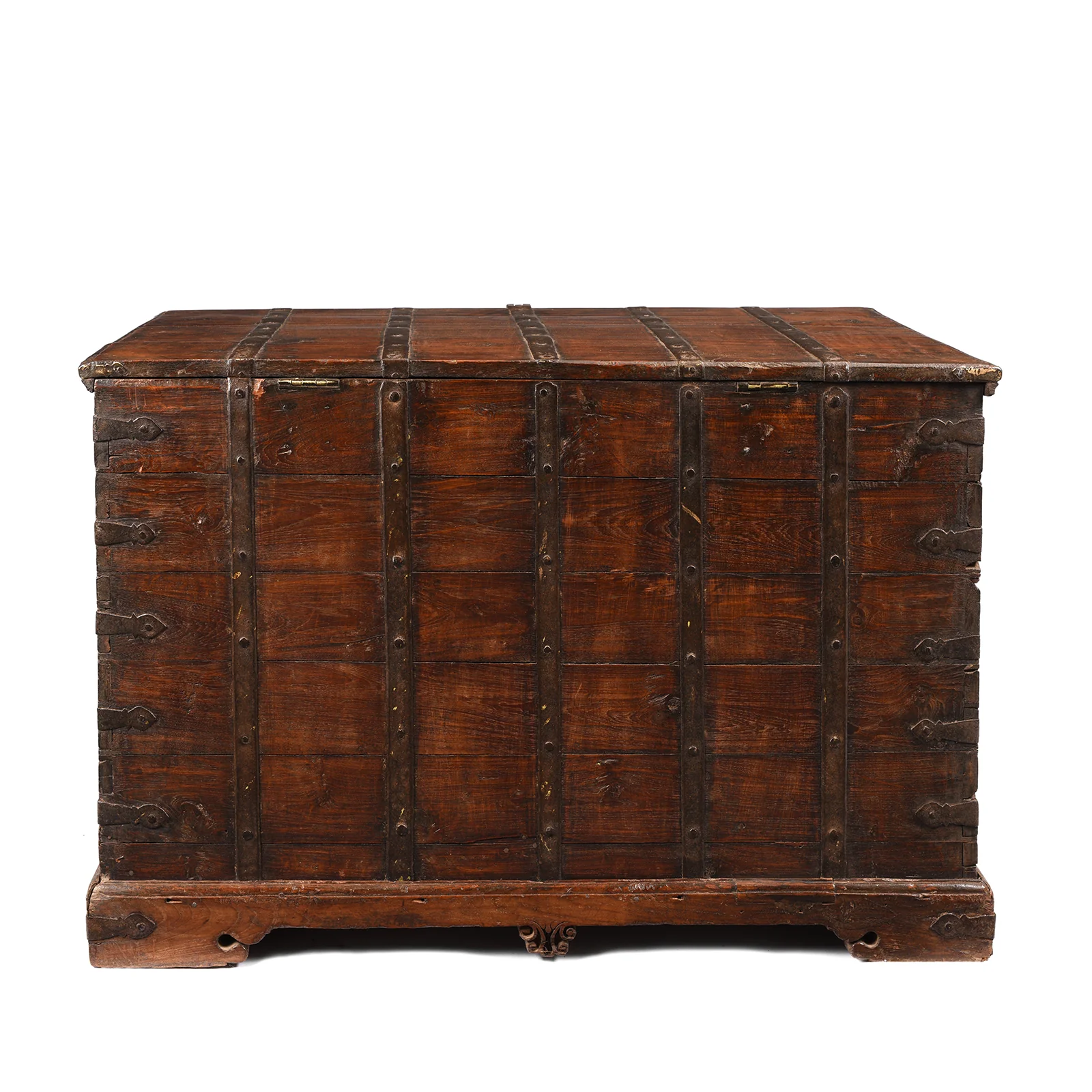 Iron Bound Teak Chest - 19th Century - Image 4