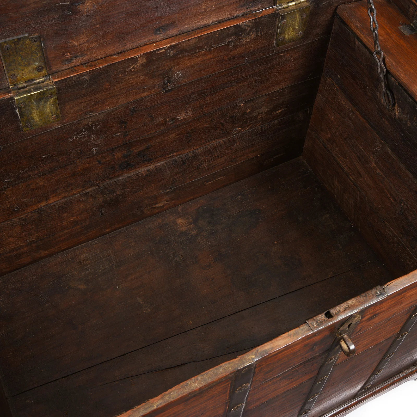 Iron Bound Teak Chest - 19th Century - Image 6