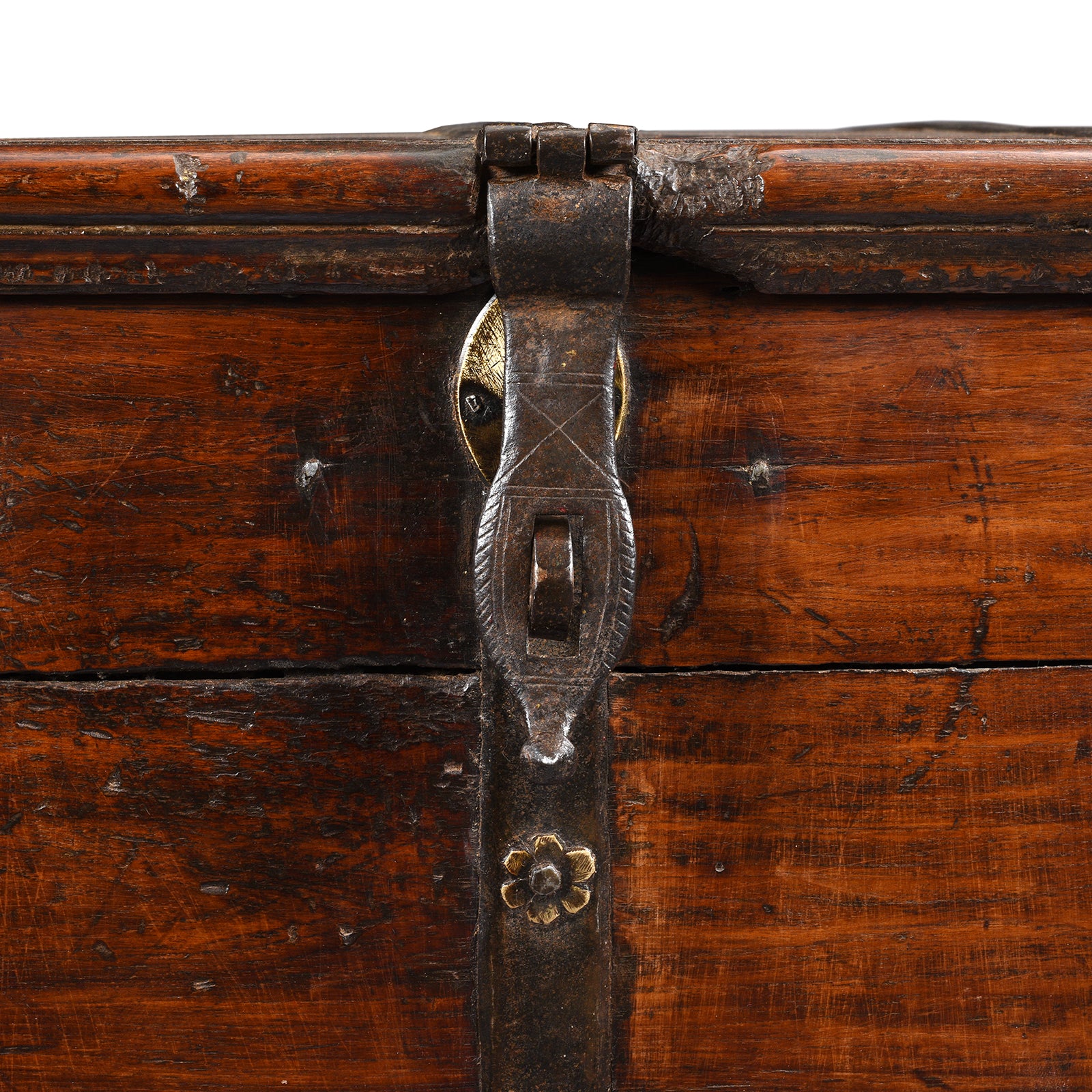 Iron Bound Teak Chest - 19th Century - Image 7