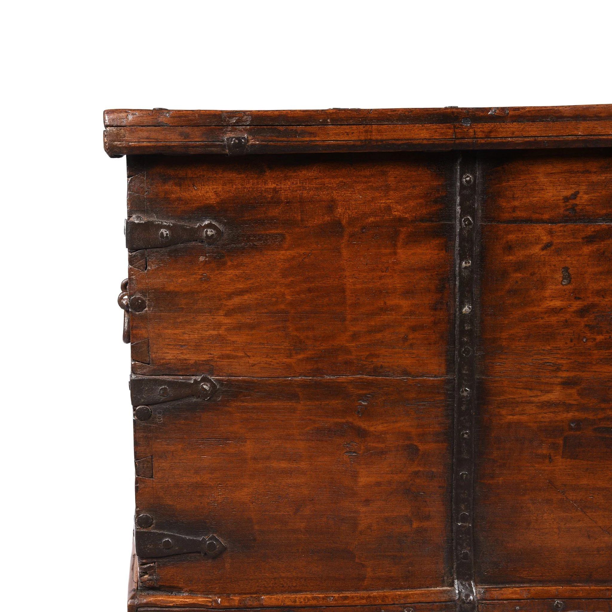 Iron Bound Teak Chest - 19thC - From Gujarat - Image 2