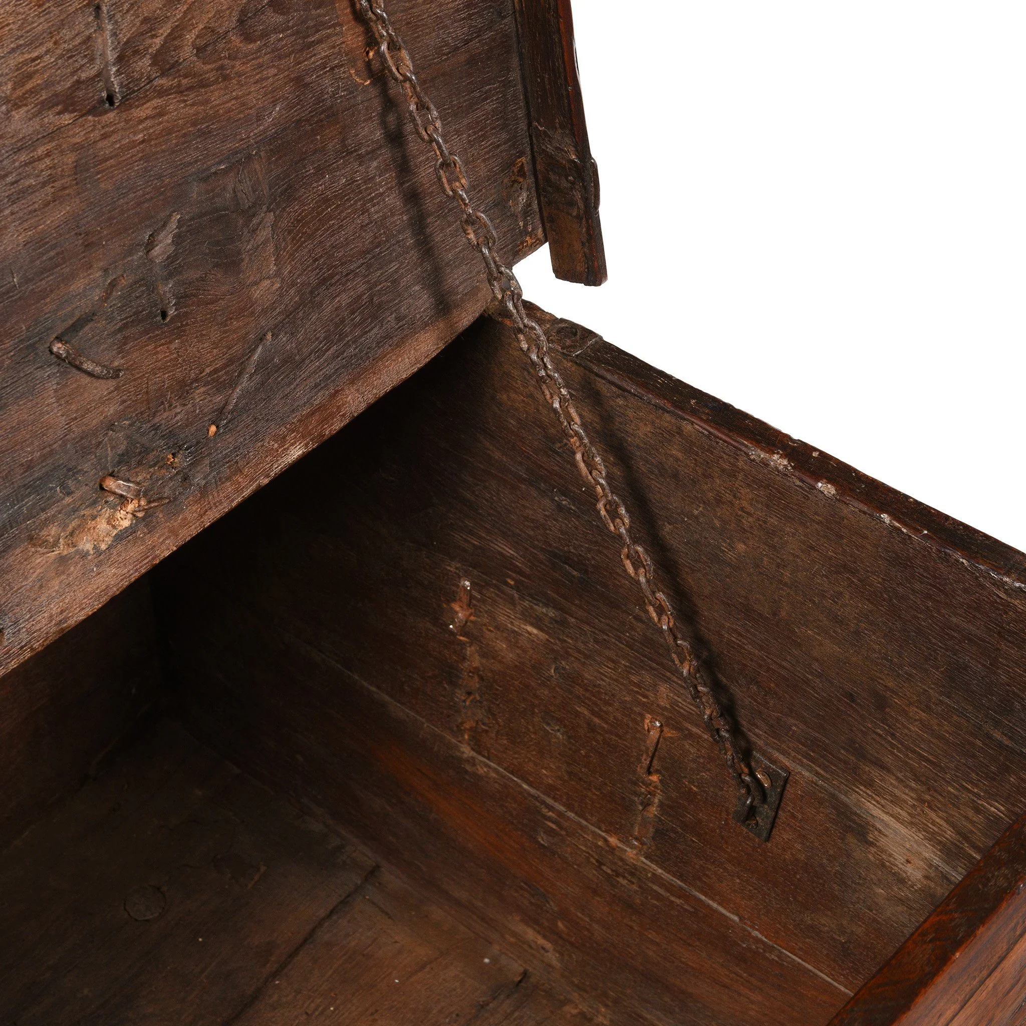 Iron Bound Teak Chest - 19thC - From Gujarat - Image 8
