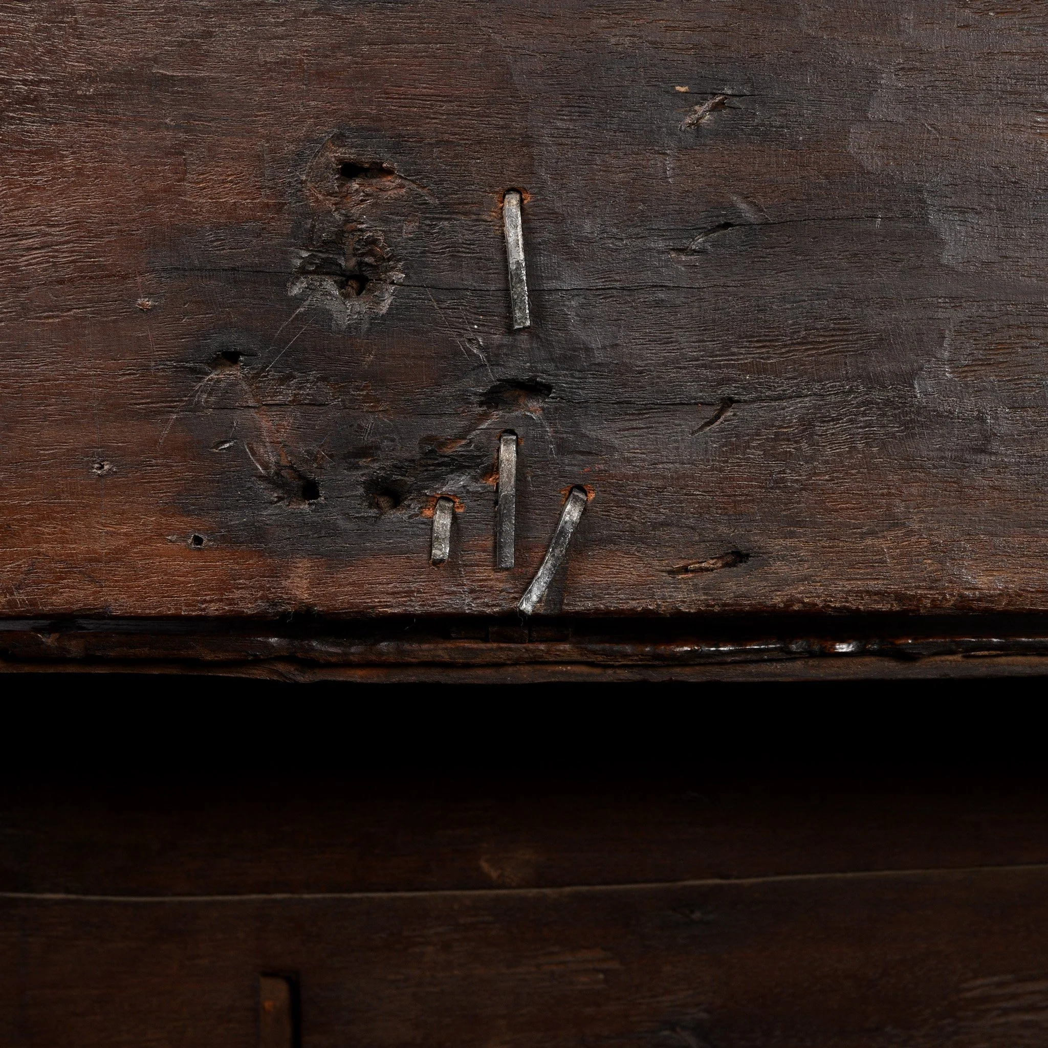 Iron Bound Teak Chest - 19thC - From Gujarat - Image 9