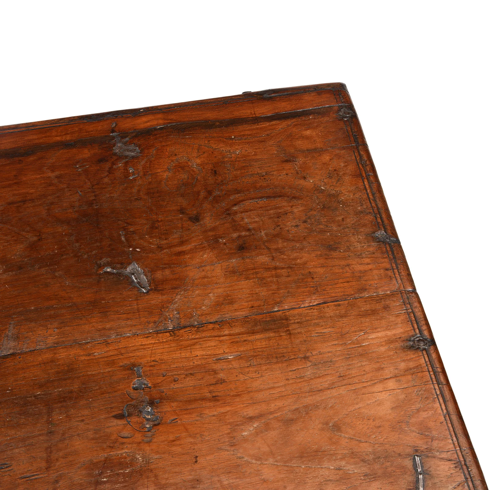 Iron Bound Teak Chest From Gujarat - 19th Century - Image 10