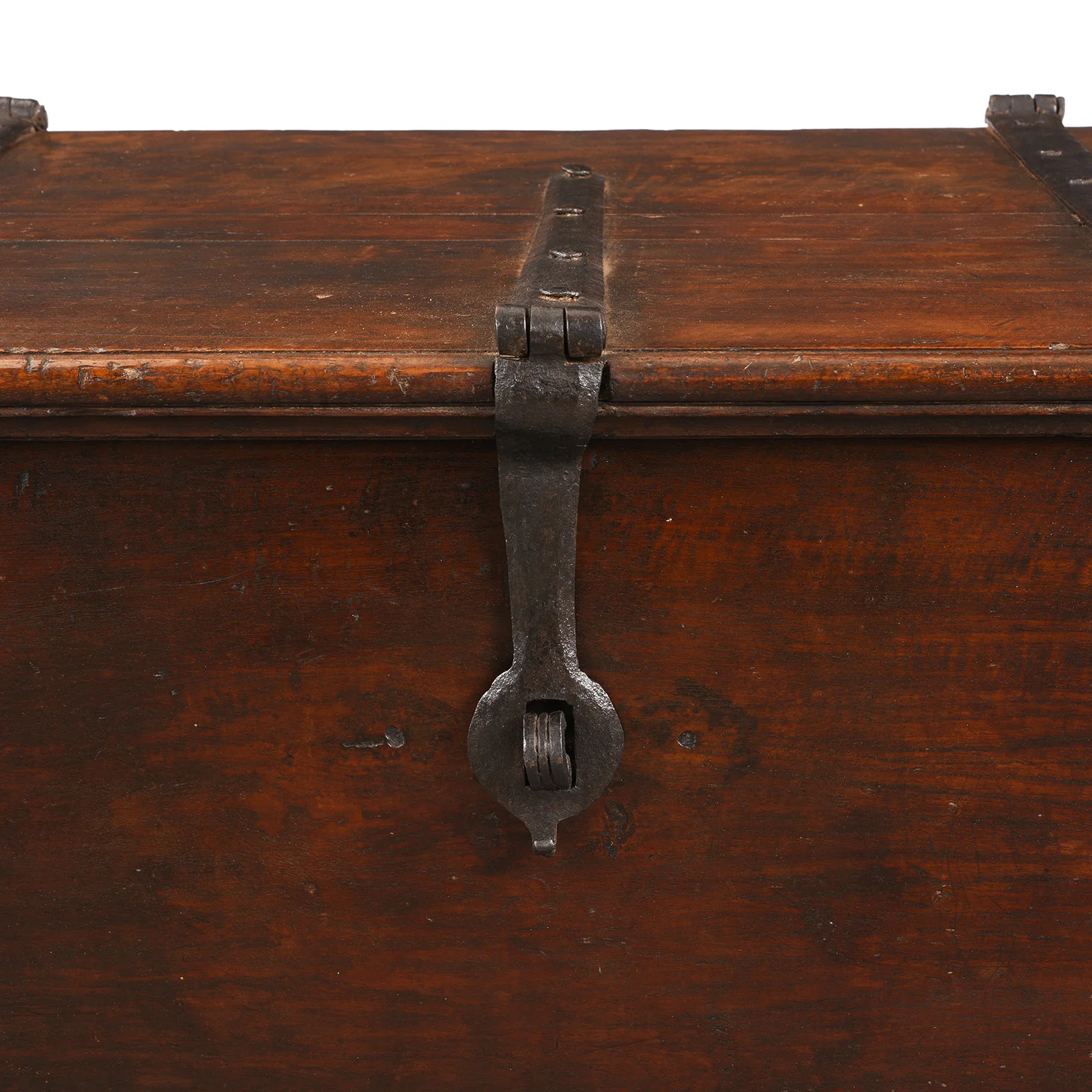 Iron Bound Teak Chest From Gujarat - Early 19th Century - Image 10