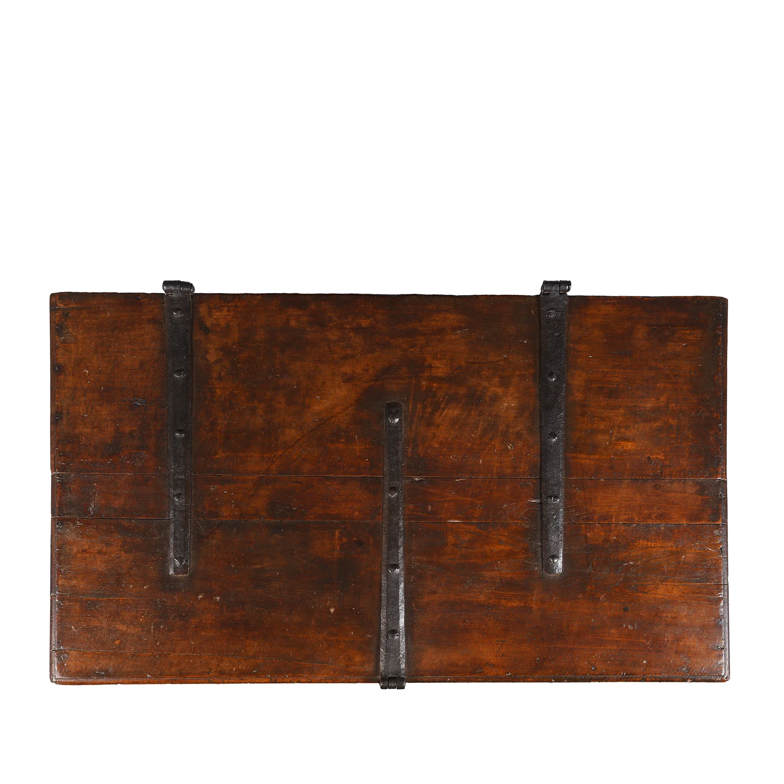 Iron Bound Teak Chest From Gujarat - Early 19th Century - Image 5