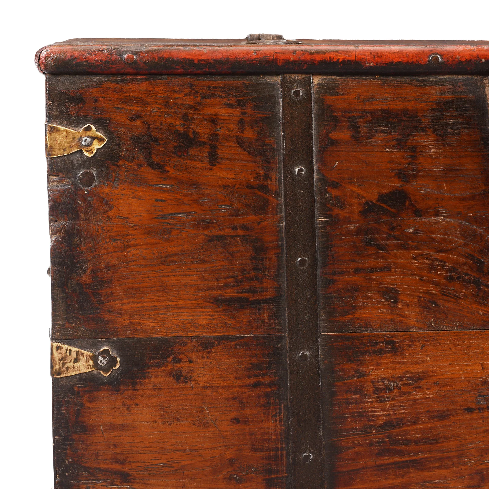 Iron Bound Teak Chest From Gujarat - 19th Century - Image 2