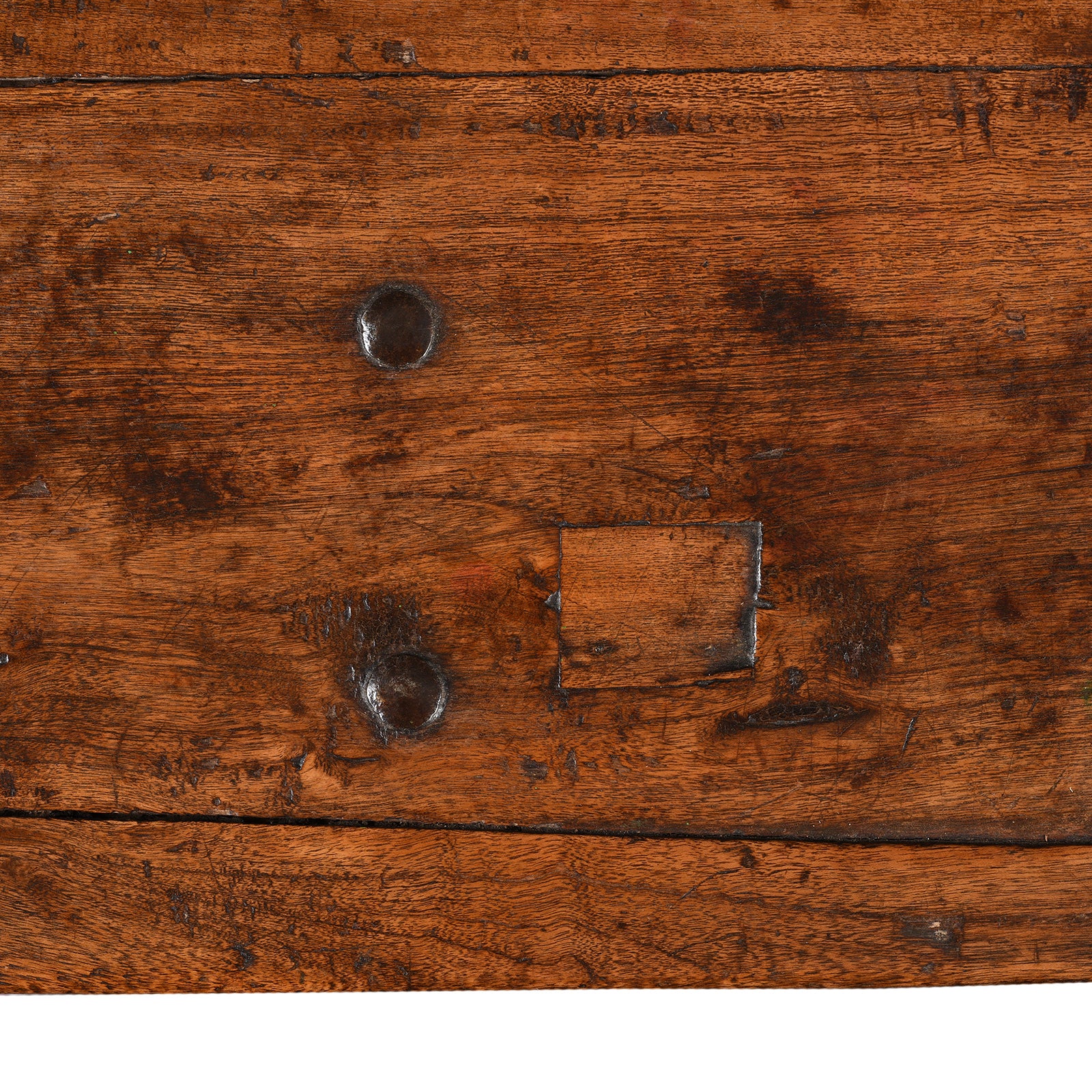 Iron Bound Teak Chest From Rajasthan - 19th Century - Image 10