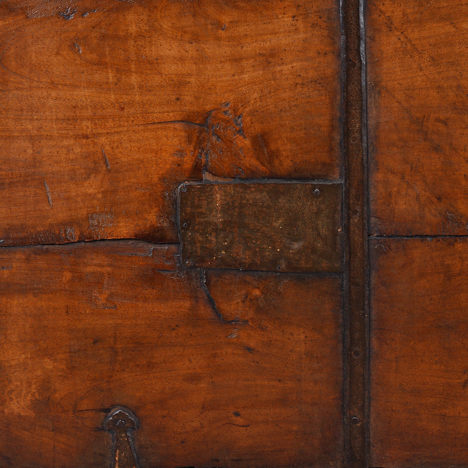 Iron Bound Teak Chest From Rajasthan - 19th Century - Image 17