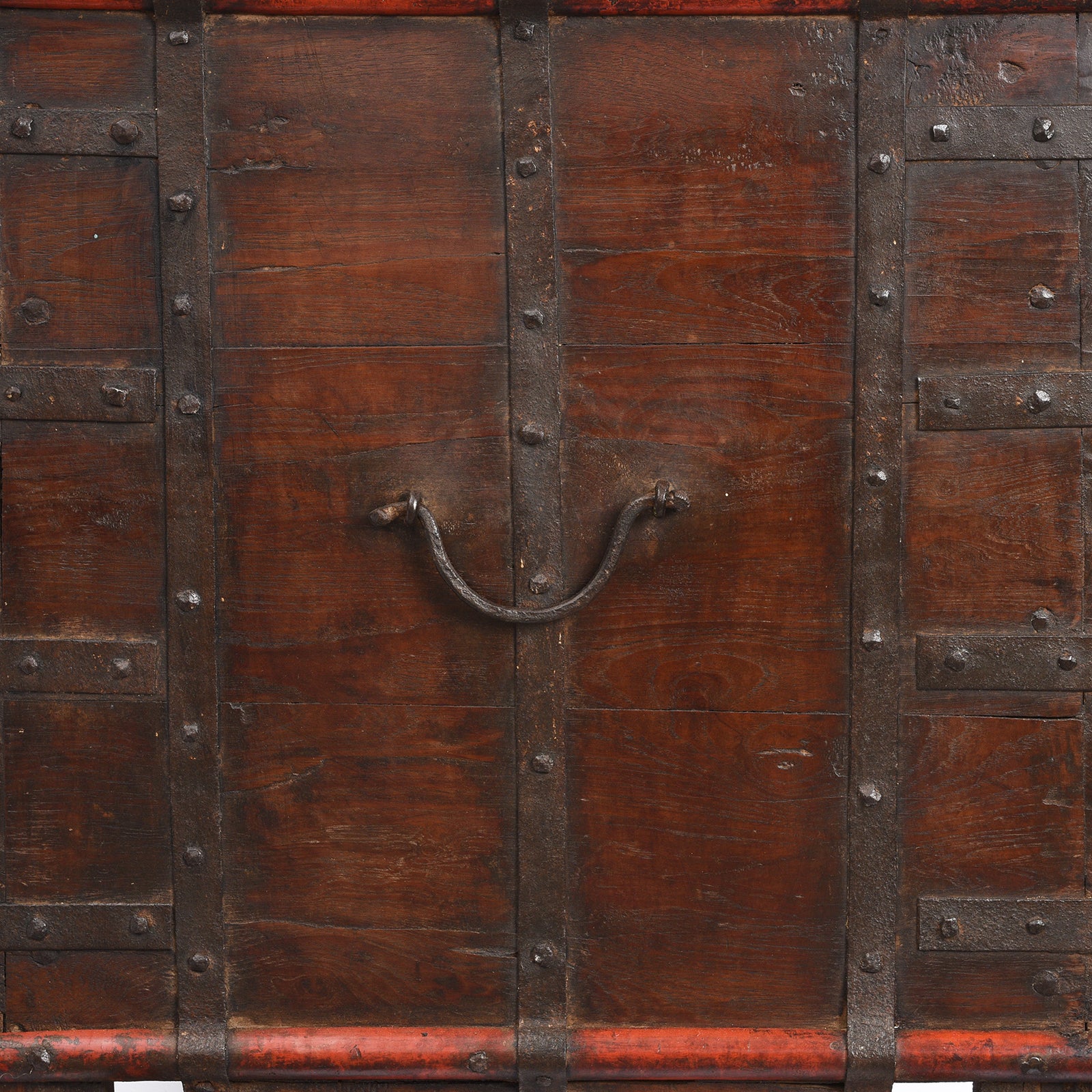 Iron Bound Wheeled Chest From Gujarat - 19th Century - Image 7