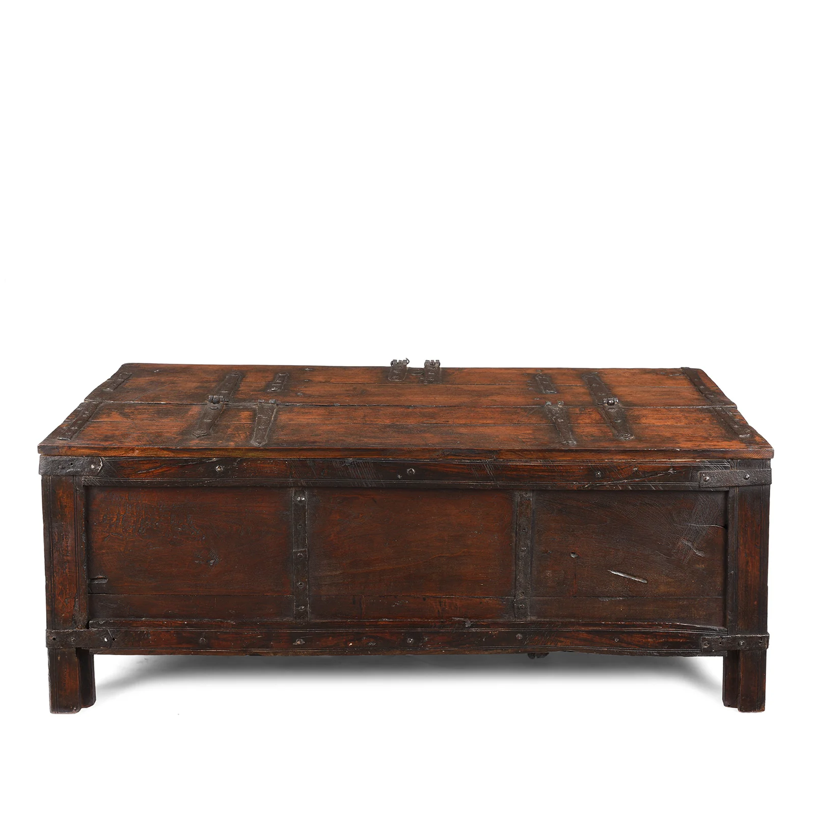 Iron Bound Teak Dowry Chest From Kutch - 18th Century - Image 10