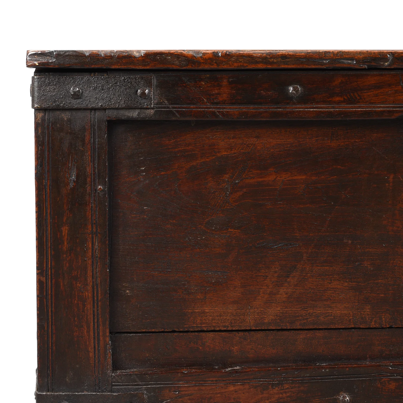 Iron Bound Teak Dowry Chest From Kutch - 18th Century - Image 7