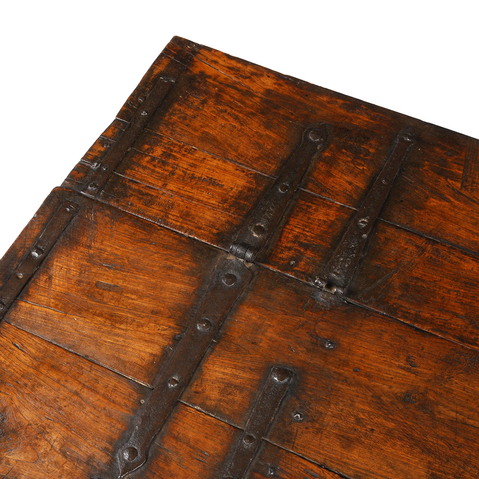Iron Bound Teak Dowry Chest From Kutch - 18th Century - Image 8