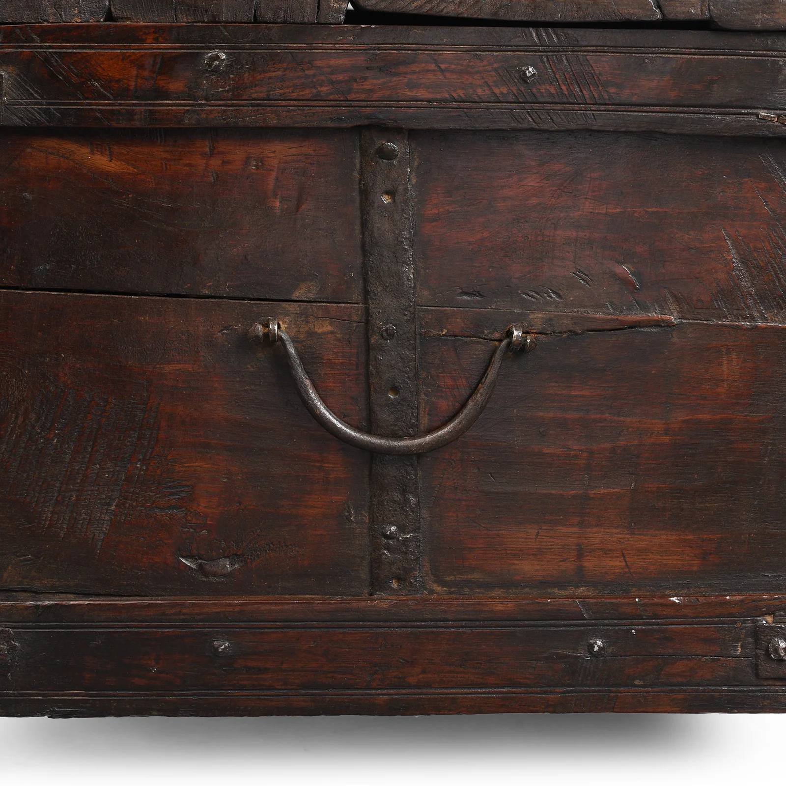Iron Bound Teak Dowry Chest From Kutch - 18th Century - Image 9